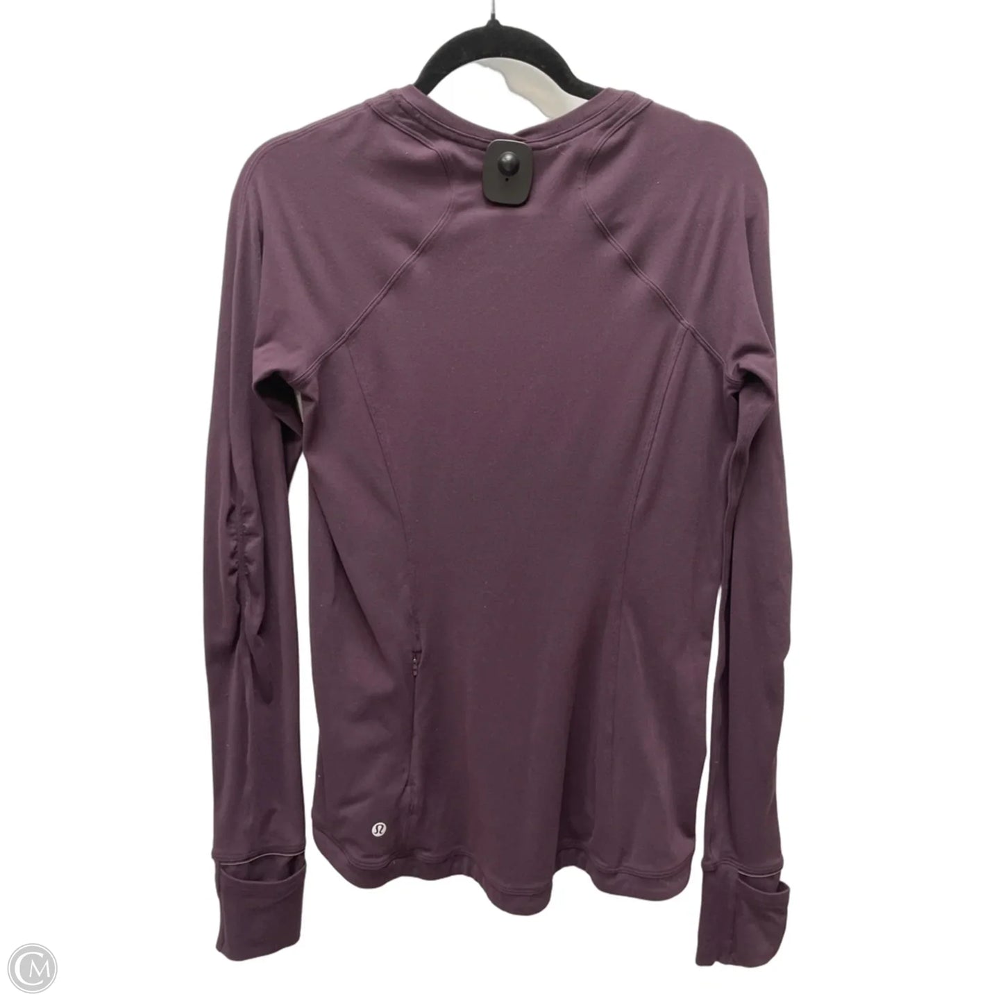 Athletic Top Long Sleeve Crewneck By Lululemon In Maroon, Size: M