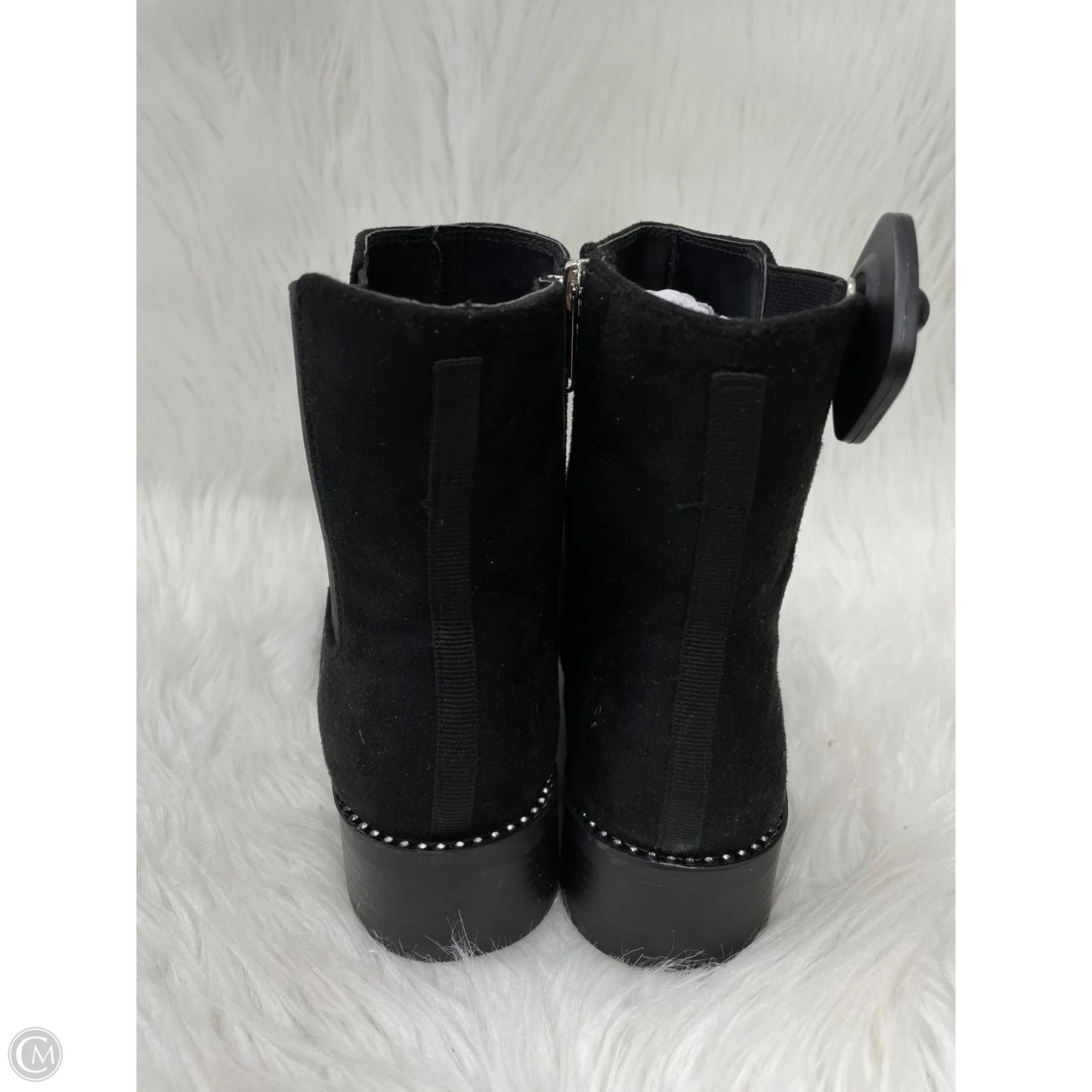 Boots Ankle Flats By Bebe In Black, Size: 8