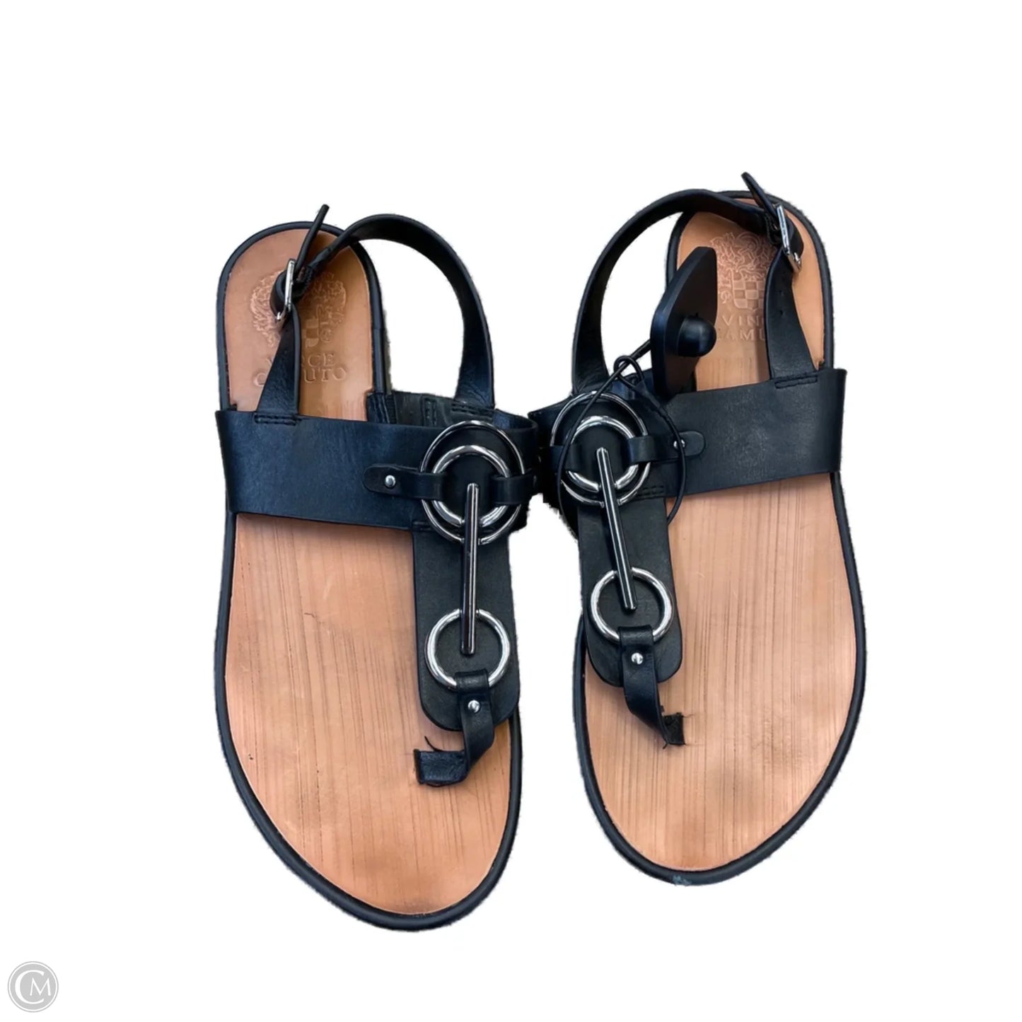 Sandals Flats By Vince Camuto In Black, Size: 7