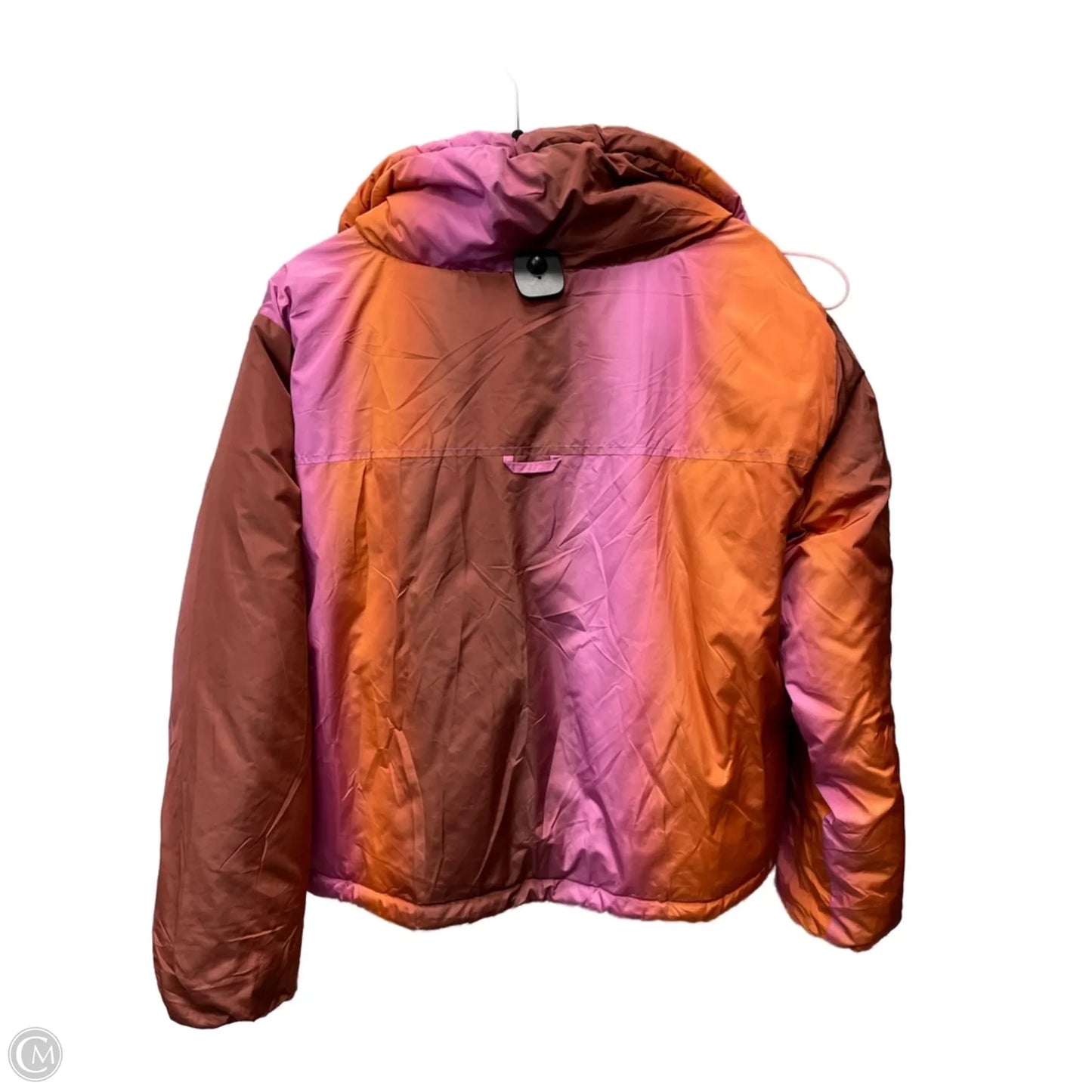 Coat Puffer & Quilted By Bdg In Orange & Pink, Size: L