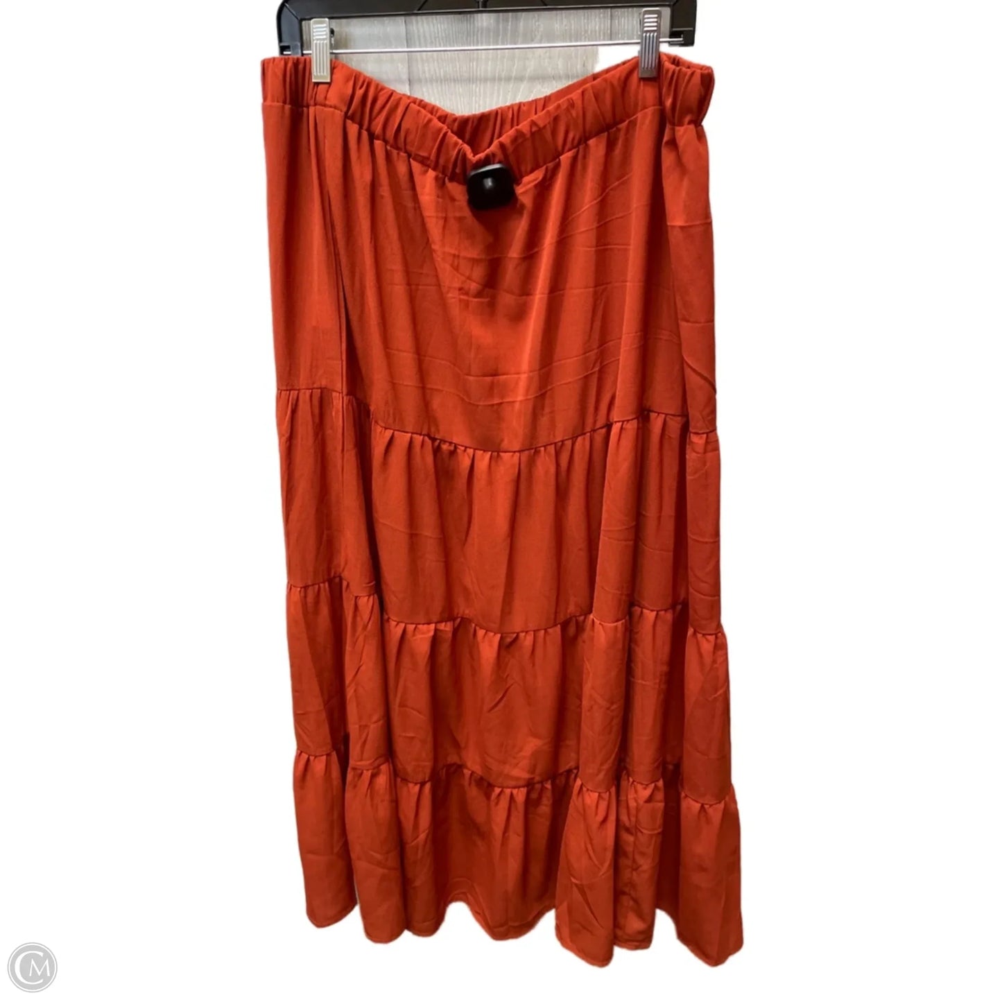 Skirt Maxi By Shein In Orange, Size: 22