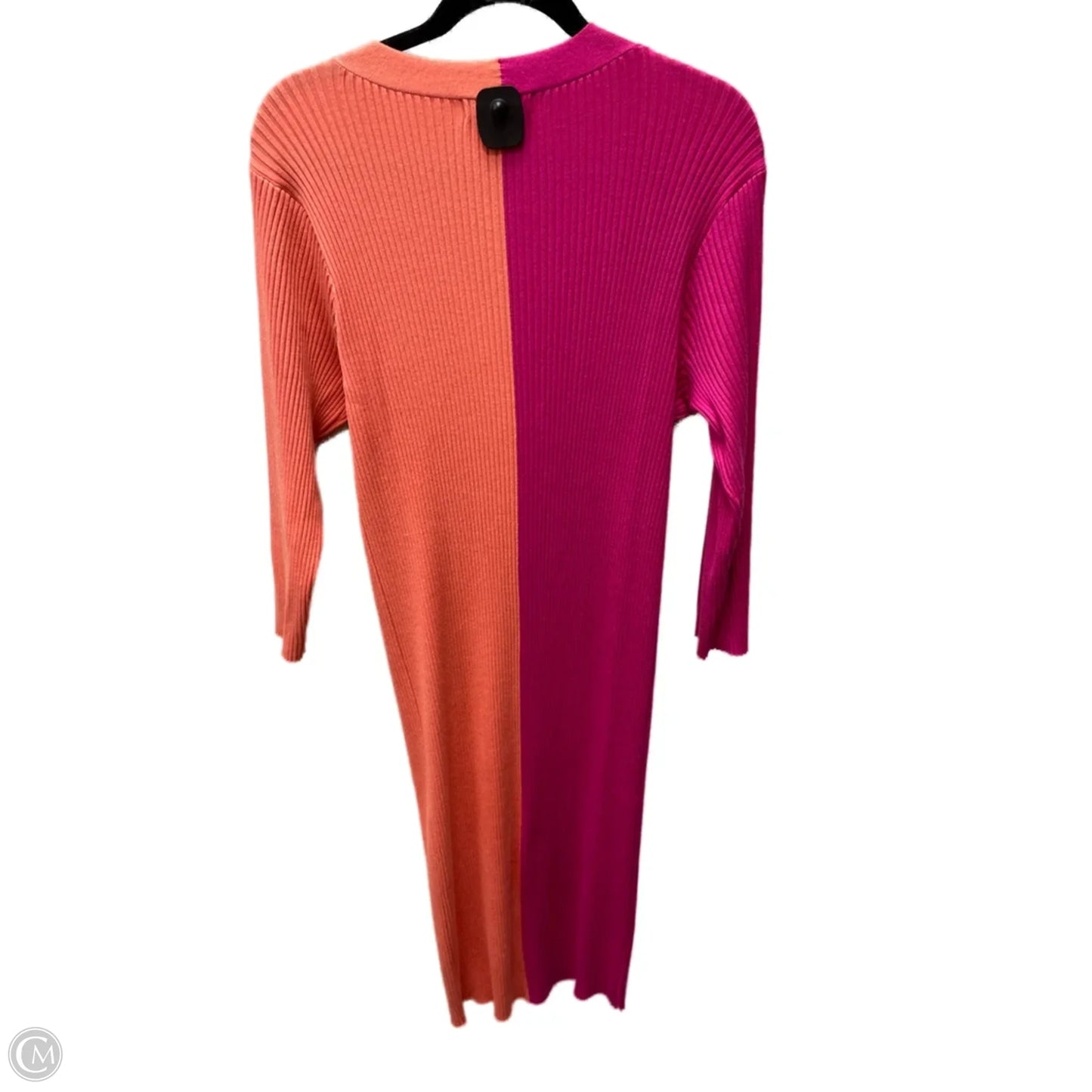 Dress Casual Midi By Bcbg In Peach, Size: 2x