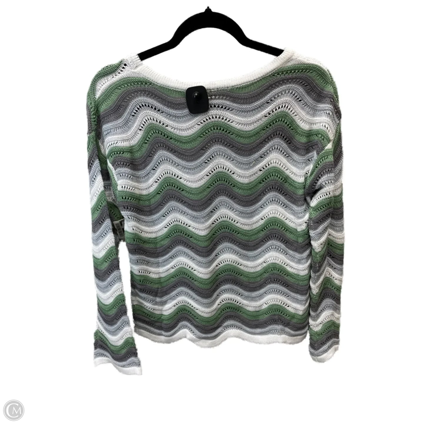 Sweater By Shein In Green & Grey, Size: M