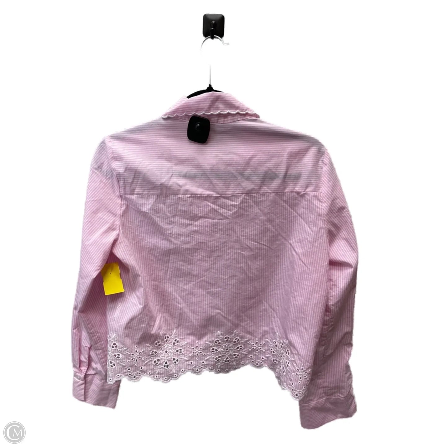 Top Long Sleeve By Zara In Striped Pattern, Size: S