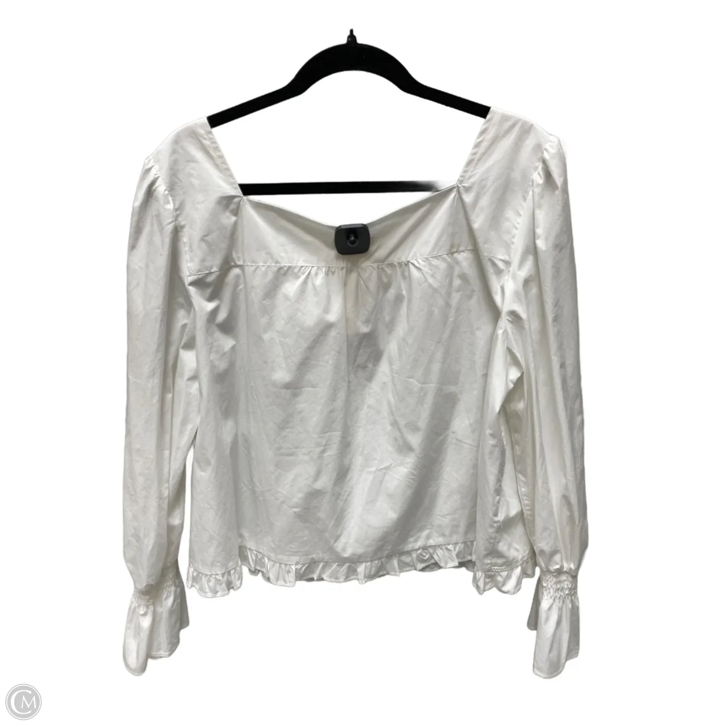 Top Long Sleeve By Maeve In White, Size: Xl