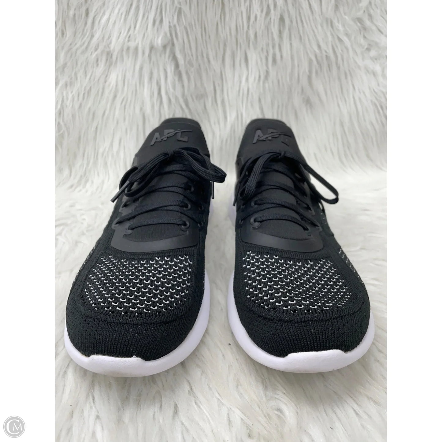 Shoes Designer By Apl In Black & White, Size: 10