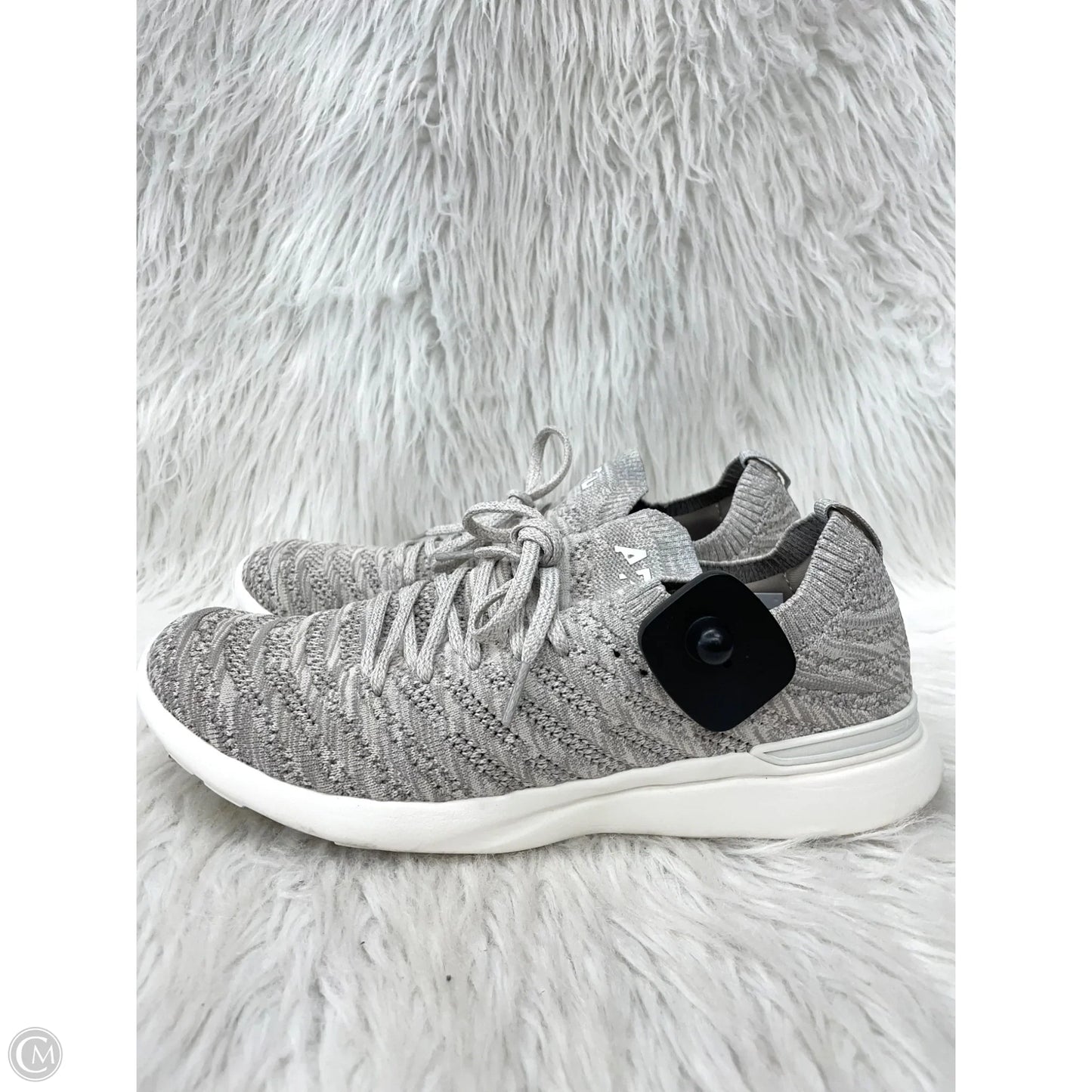 Shoes Designer By Apl In Grey & Tan, Size: 10