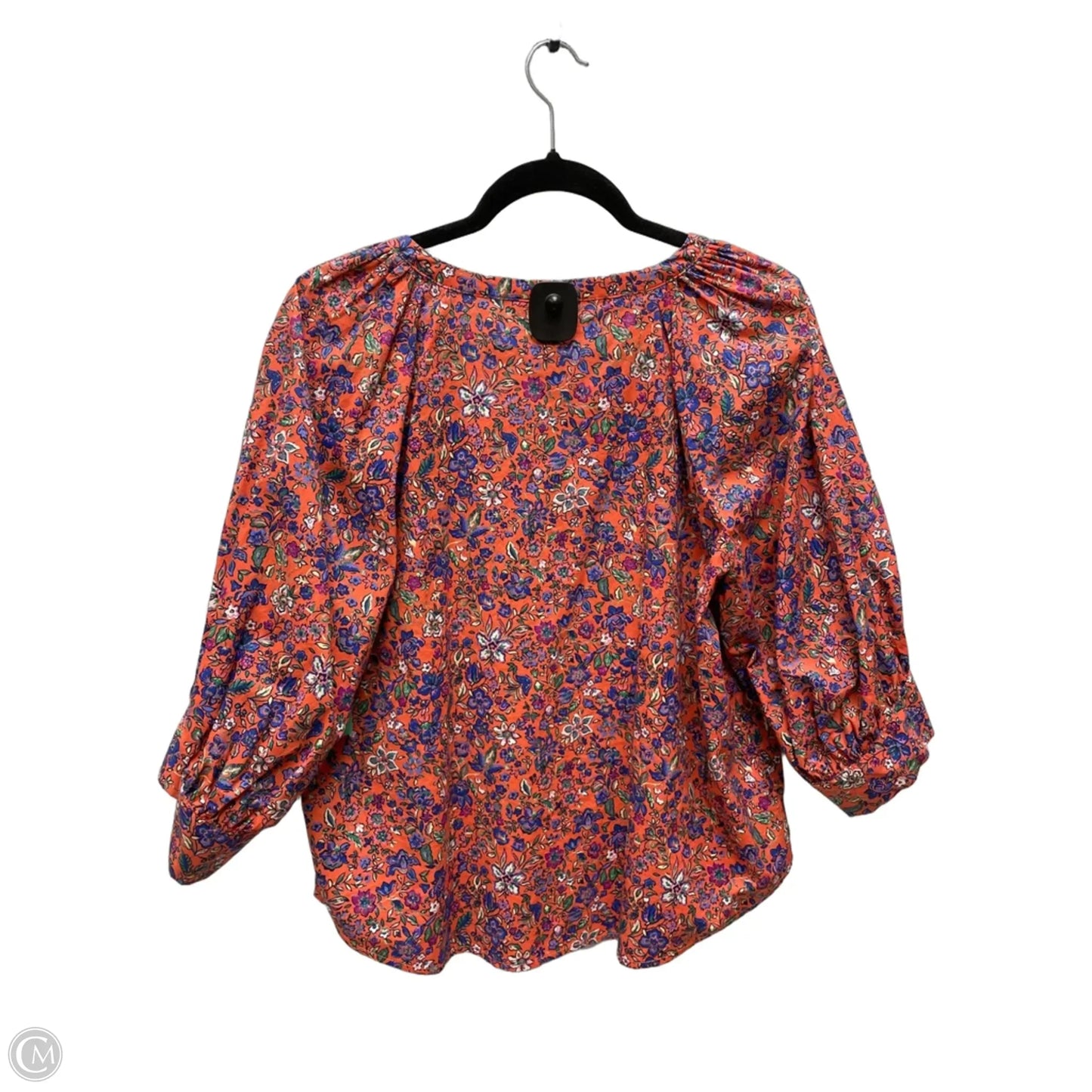 Top 3/4 Sleeve By Universal Thread In Floral Print, Size: Xl