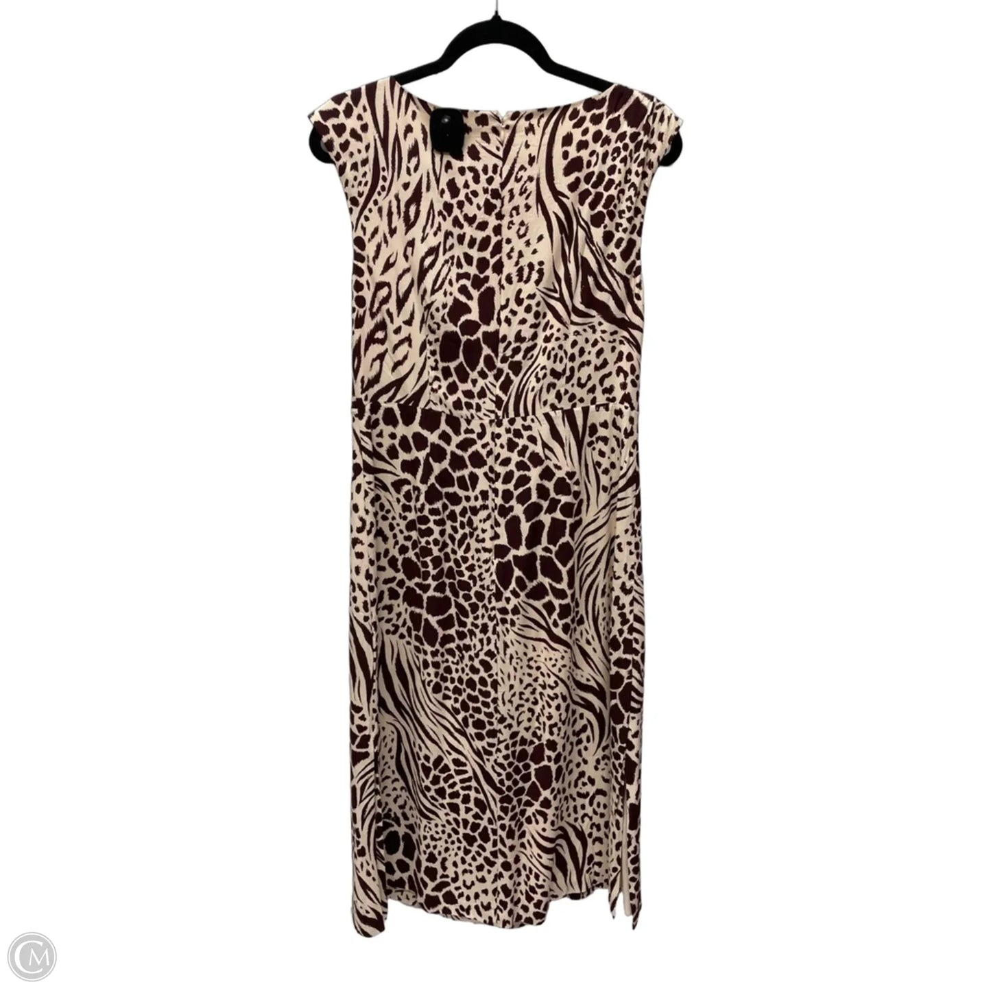 Dress Casual Midi By Ann Taylor In Animal Print, Size: S