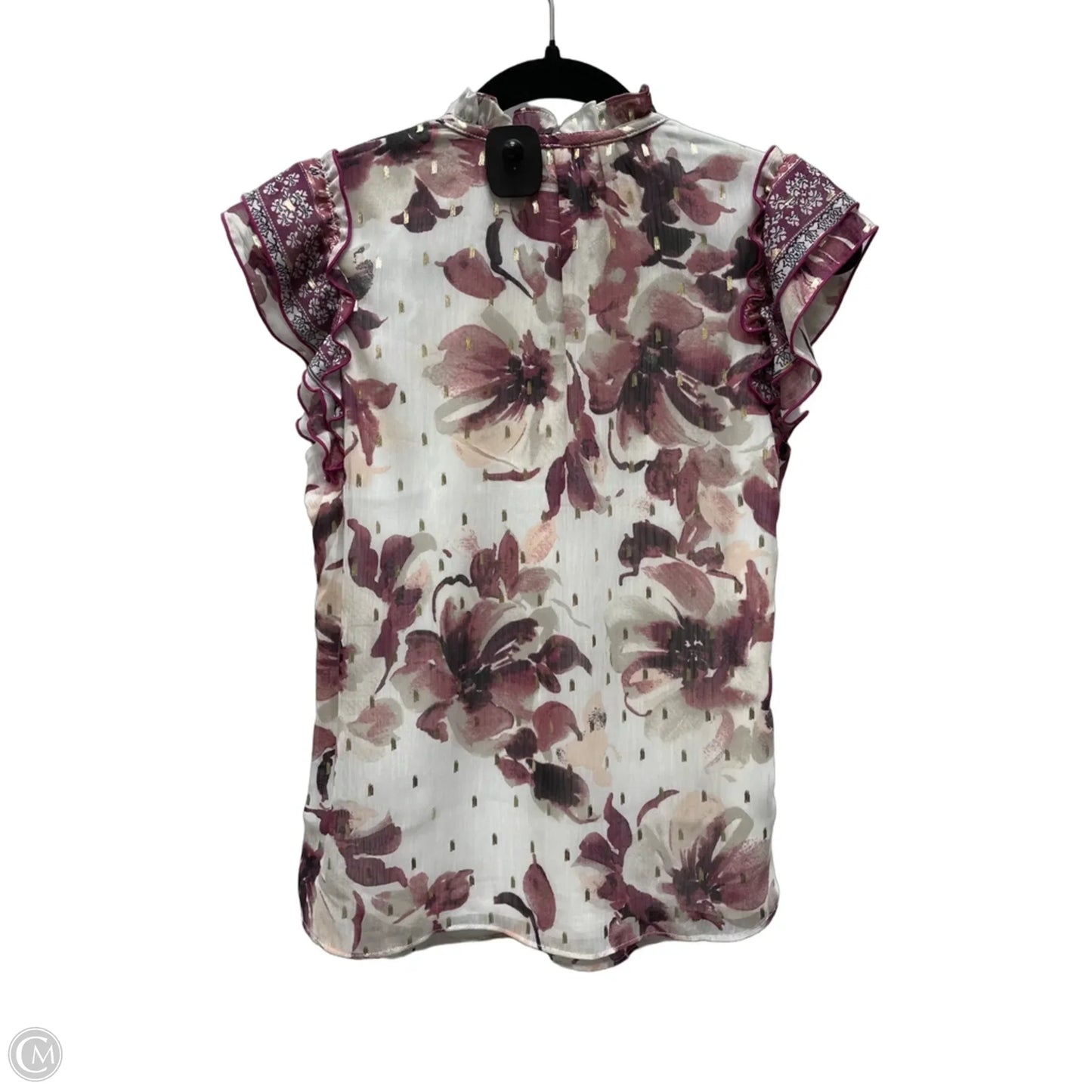 Top Short Sleeve By Tamara H In Floral Print, Size: Xs