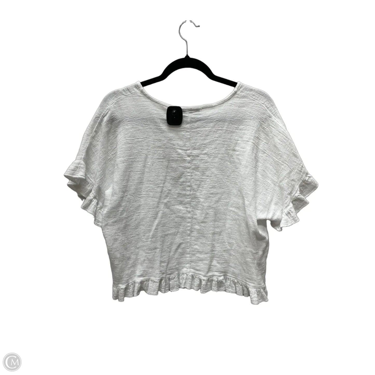 Top Short Sleeve By Tempo Paris In White, Size: L