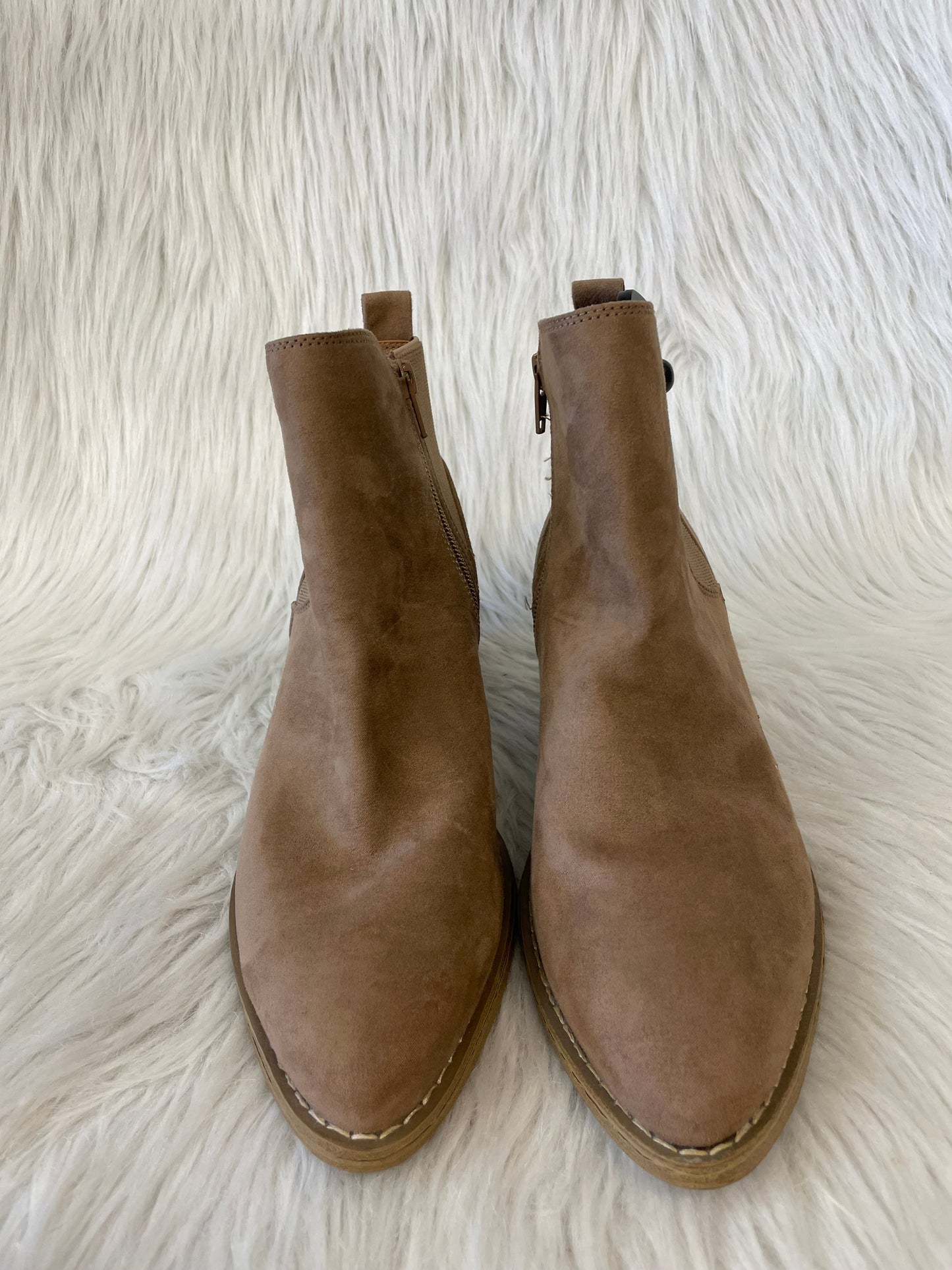 Boots Ankle Heels By Universal Thread In Tan, Size: 7.5