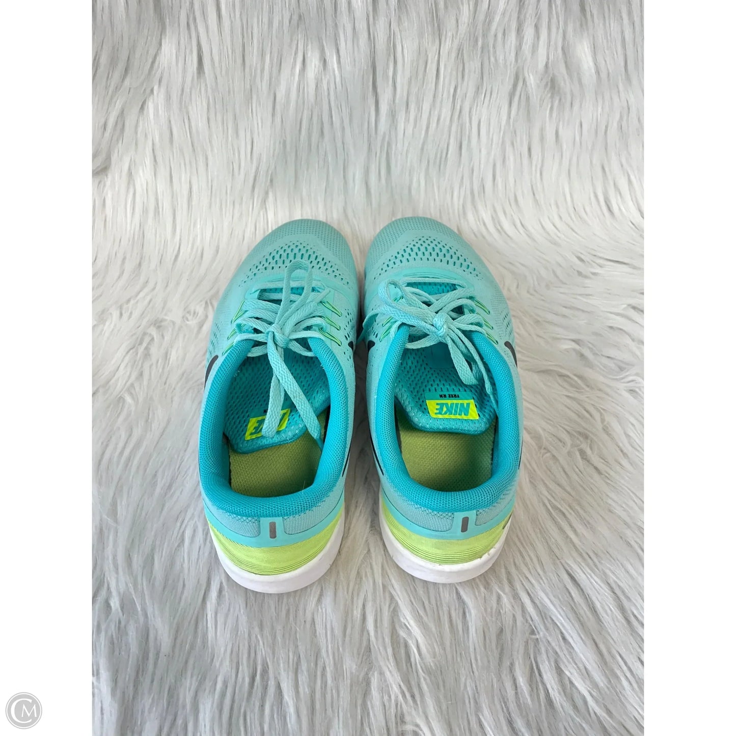 Shoes Athletic By Nike In Blue & Green, Size: 8