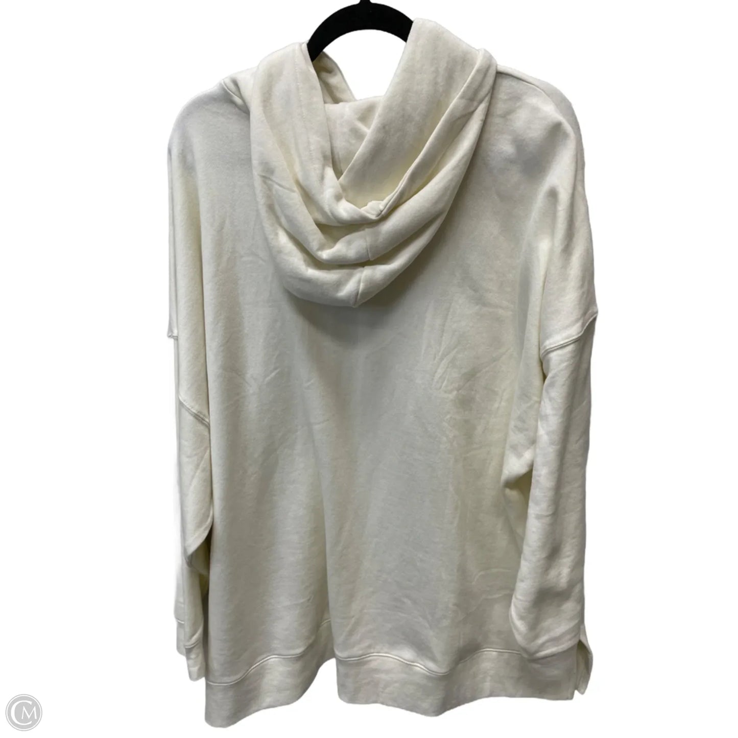 Sweatshirt Hoodie By Lane Bryant In Cream, Size: 4x