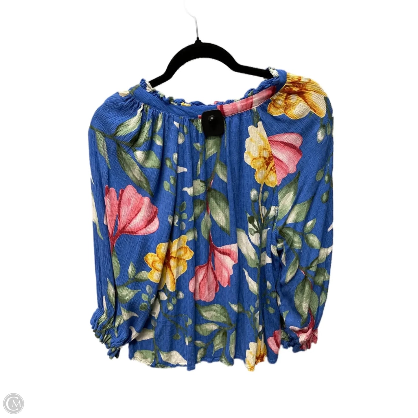 Top Long Sleeve By Rachel Roy In Floral Print, Size: M
