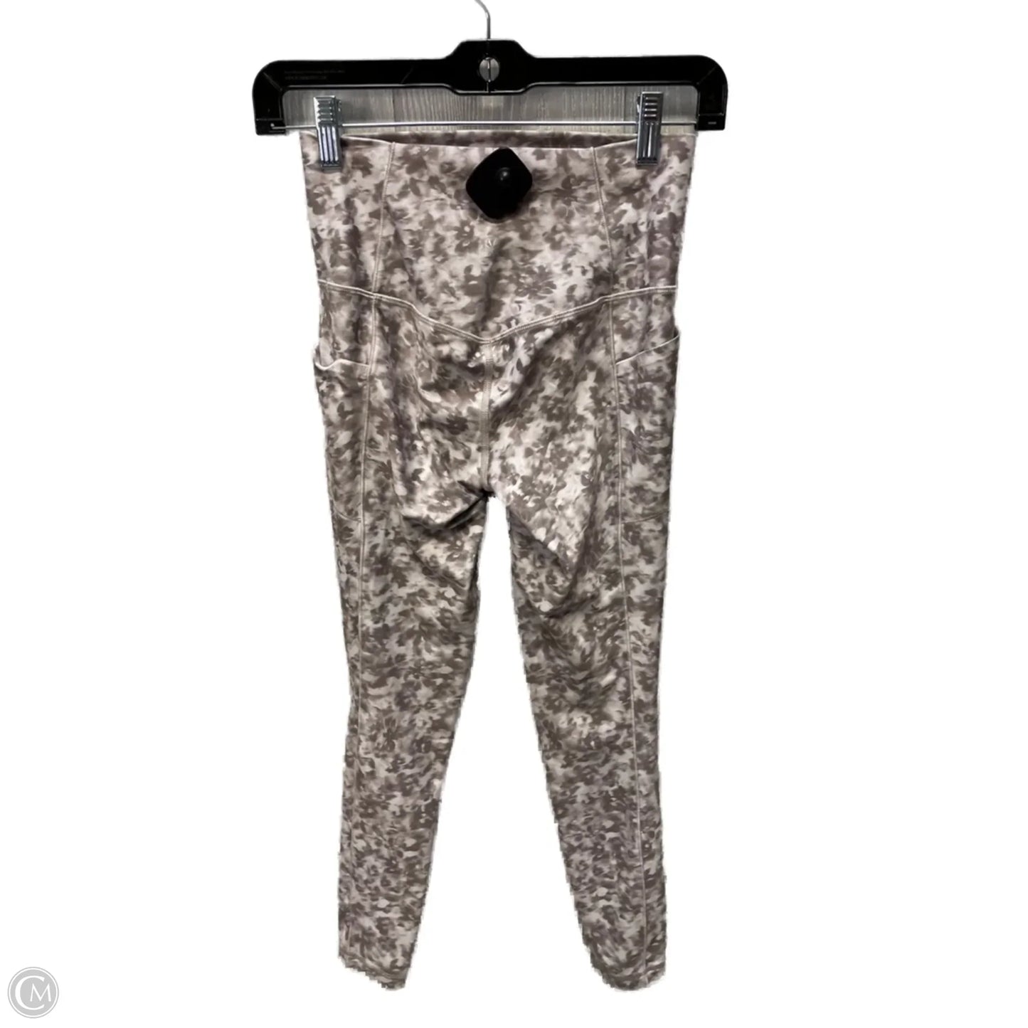 Athletic Leggings By Athleta In Grey & White, Size: Xs