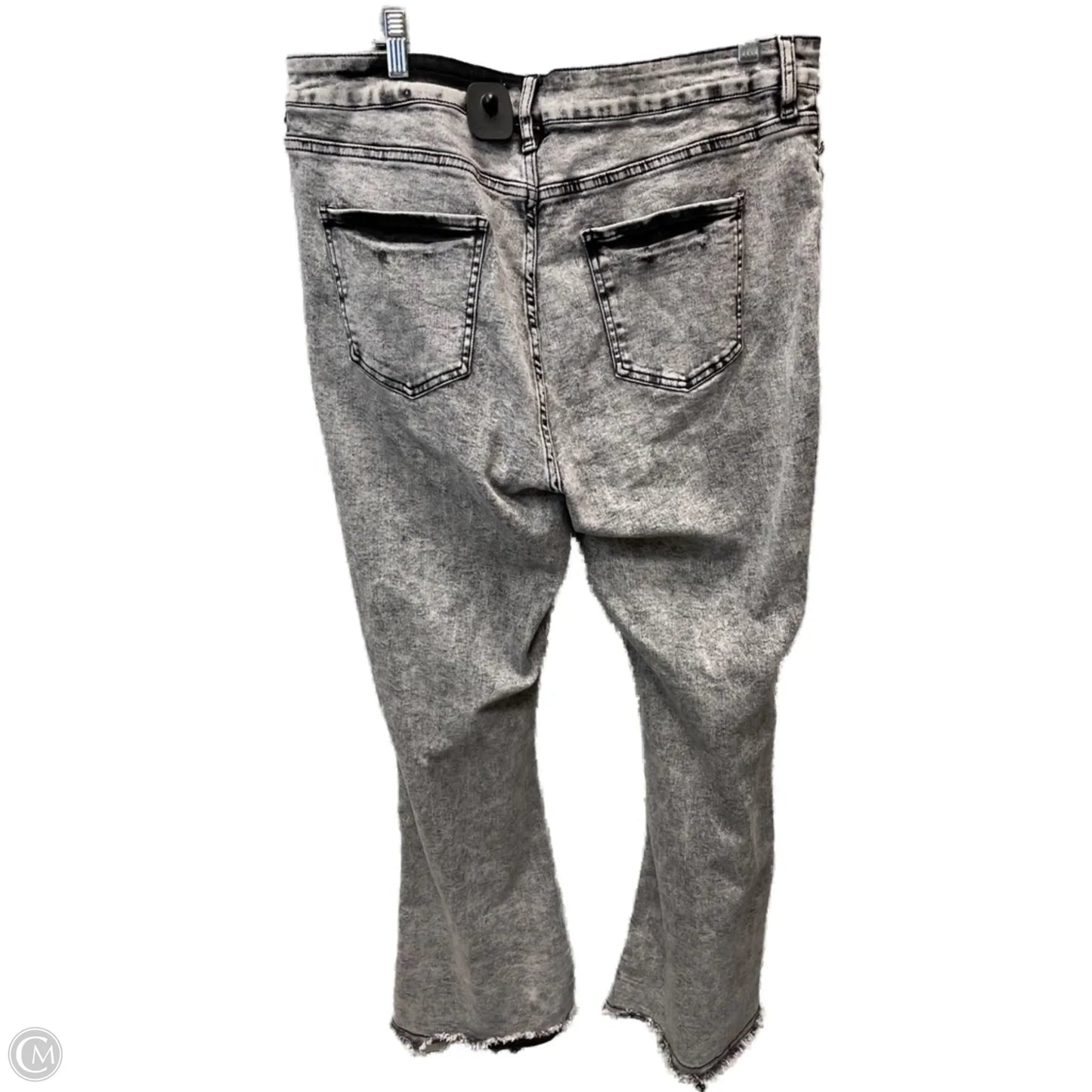 Jeans Wide Leg By Fashion Nova In Grey, Size: 18