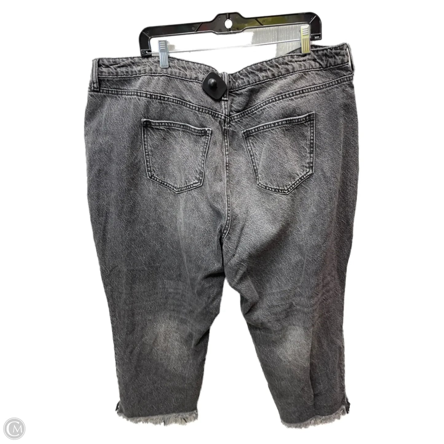 Jeans Cropped By Fashion Nova In Grey, Size: 20