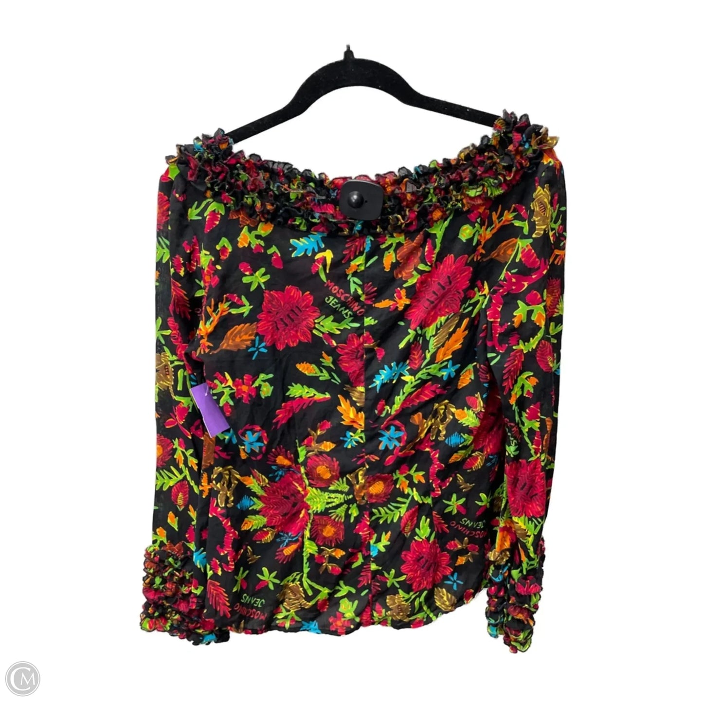 Top Long Sleeve Luxury Designer By Moschino In Multi-colored, Size: S
