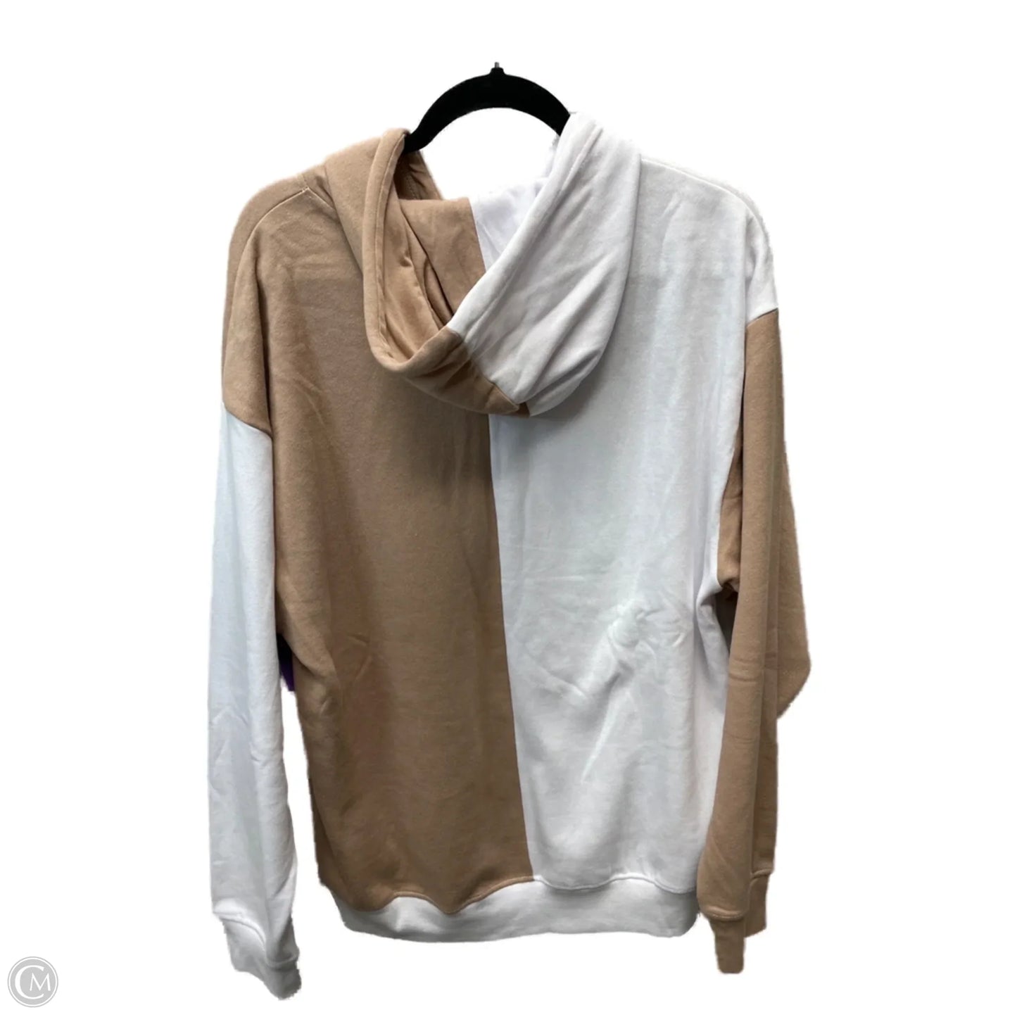 Sweatshirt Hoodie By aaliyah - In Brown & White, Size: Xl