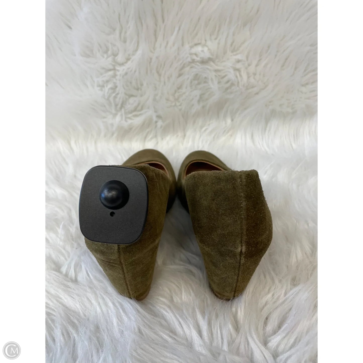 Shoes Heels Wedge By Merona In Green, Size: 8.5