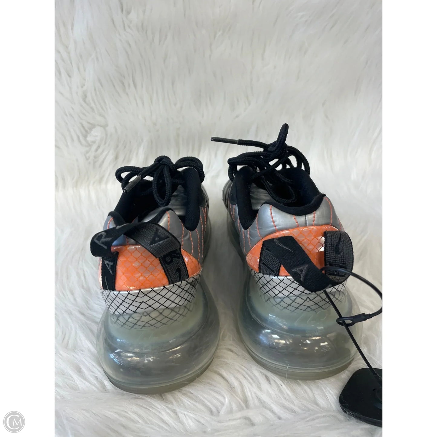 Shoes Athletic By Nike In Grey & Orange, Size: 7