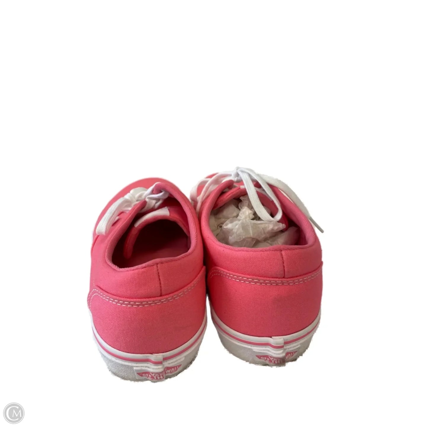 Shoes Sneakers By Vans In Pink & White, Size: 9