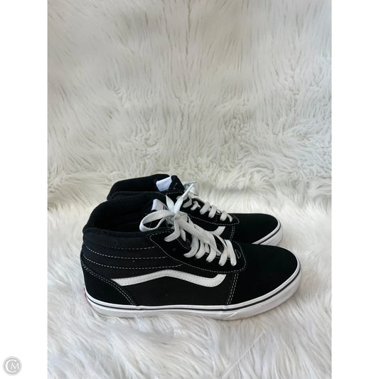 Shoes Sneakers By Vans In Black & White, Size: 7