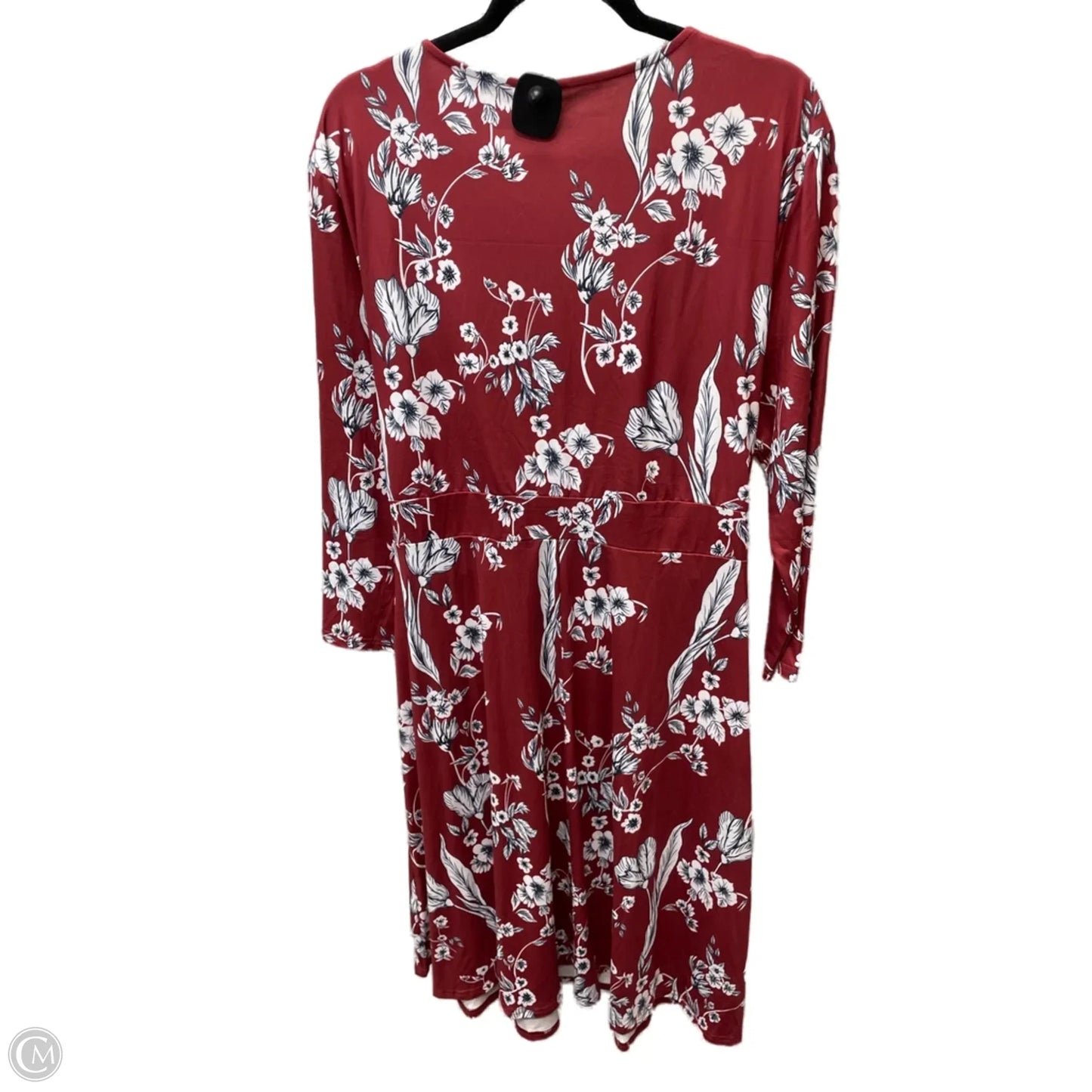 Dress Casual Midi By Clothes Mentor In Floral Print, Size: 4x