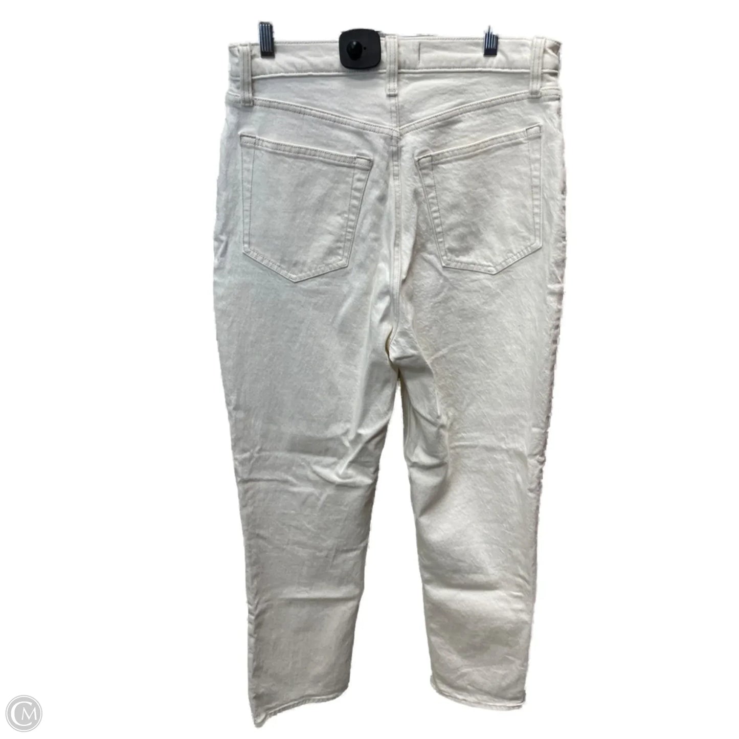 Jeans Straight By Abercrombie And Fitch In Cream, Size: 10