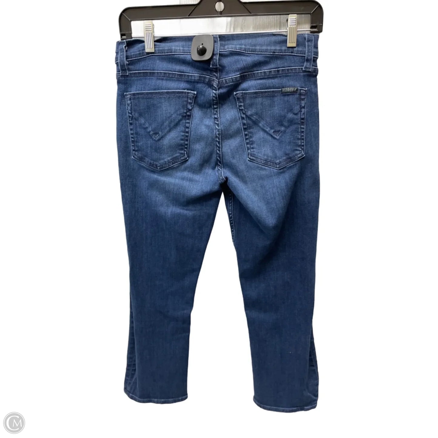 Jeans Cropped By Hudson In Blue Denim, Size: 4