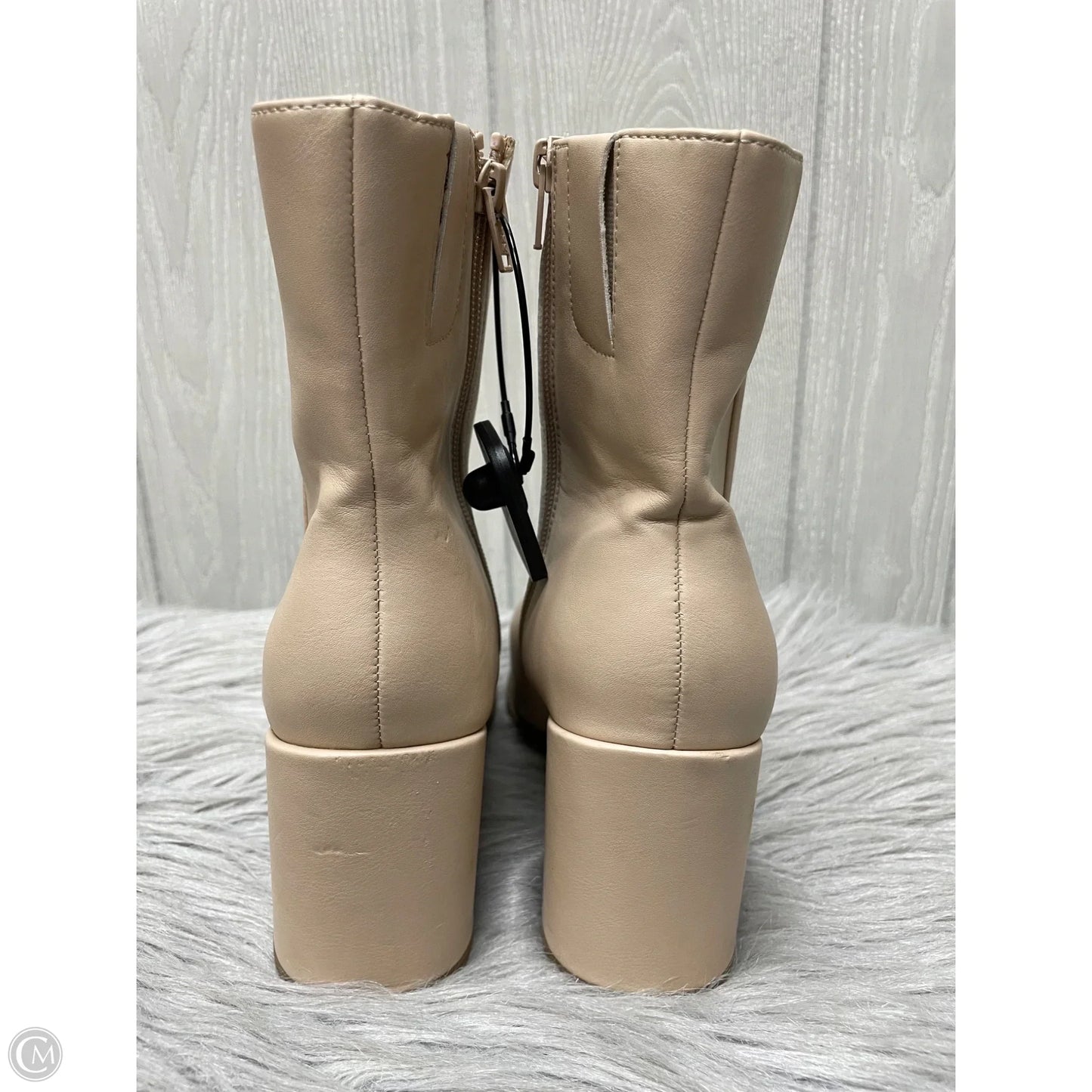 Boots Ankle Heels By A New Day In Tan, Size: 8