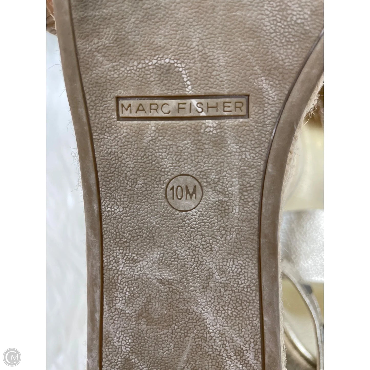 Sandals Heels Platform By Marc Fisher In Gold, Size: 10