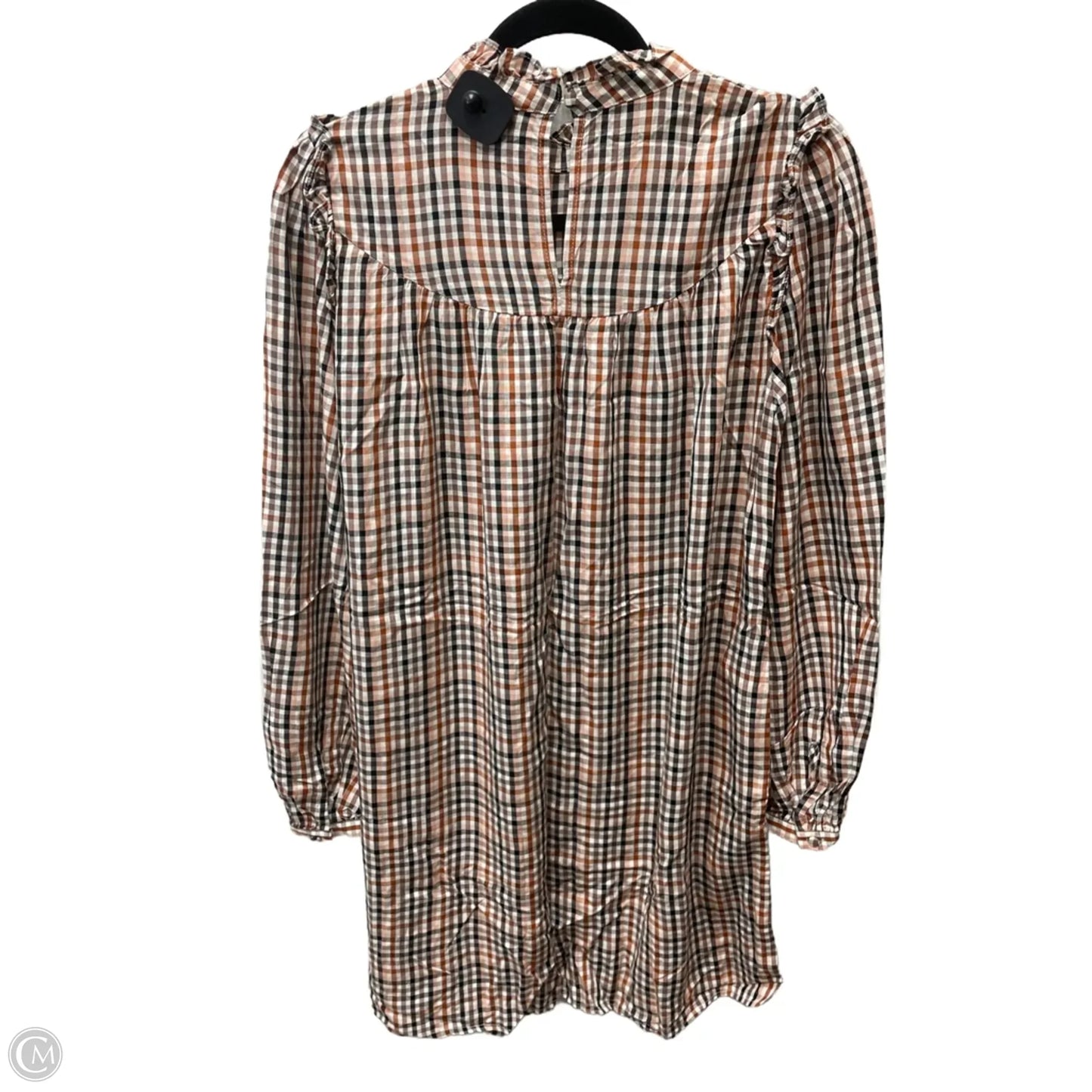 Dress Casual Midi By A New Day In Checkered Pattern, Size: S