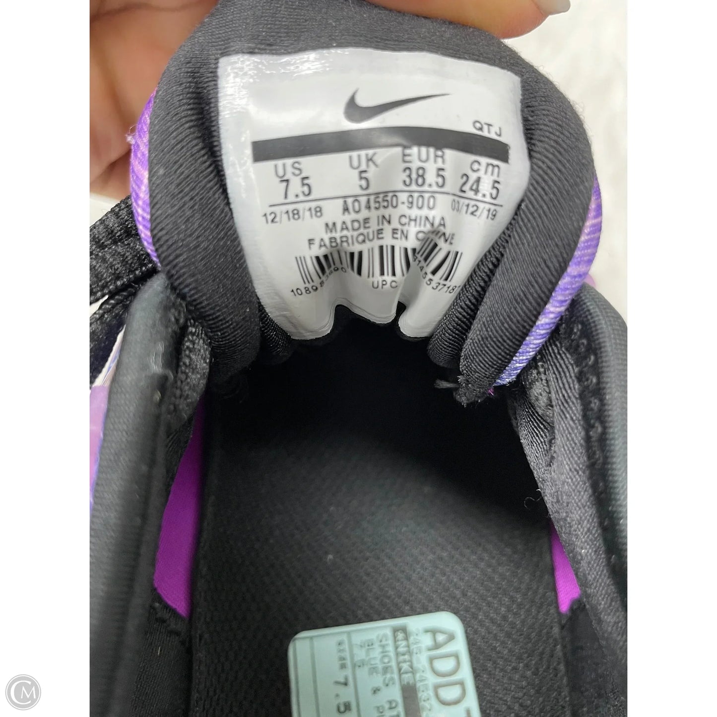 Shoes Athletic By Nike In Blue & Purple, Size: 7.5