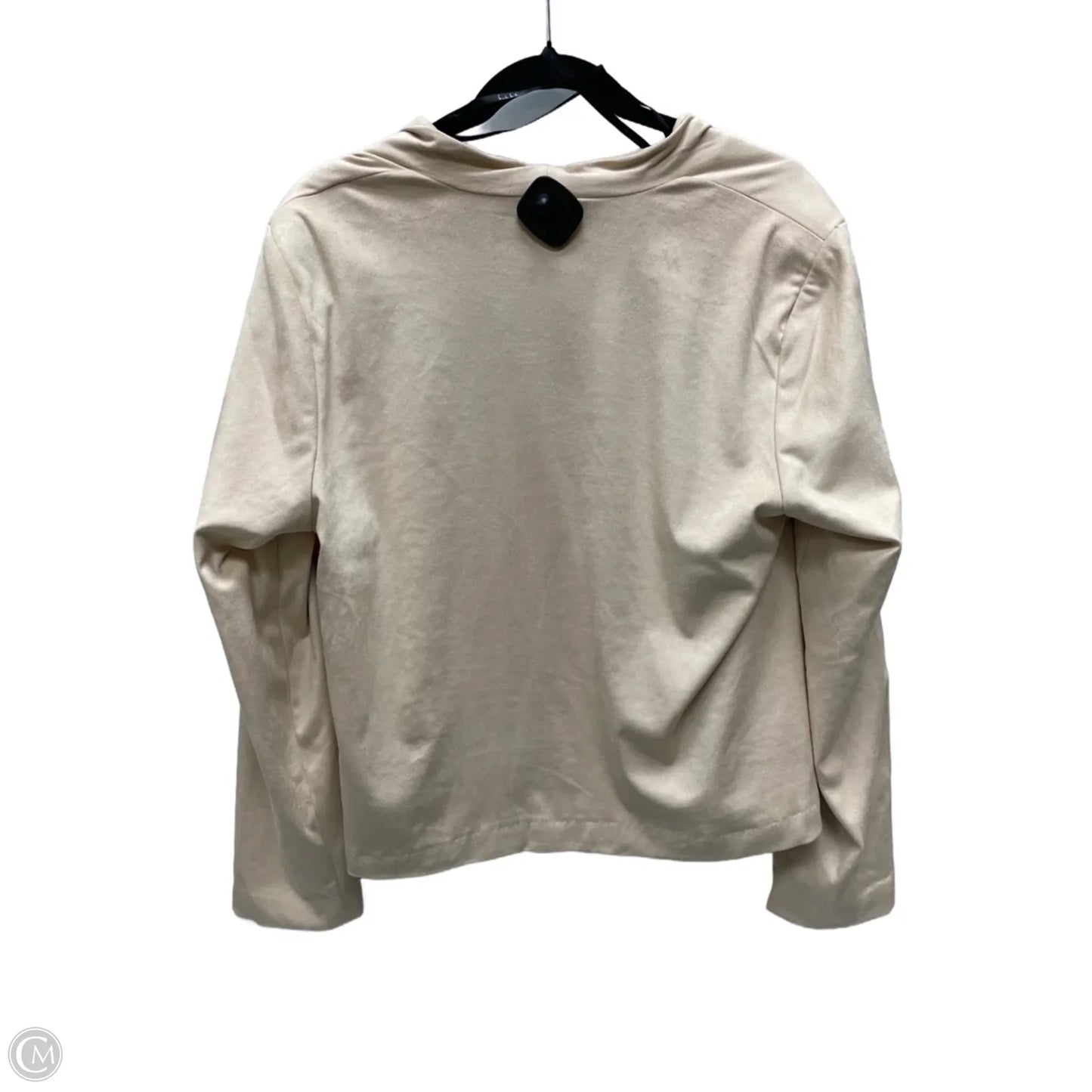 Blazer By Nicole Miller In Tan, Size: Xl