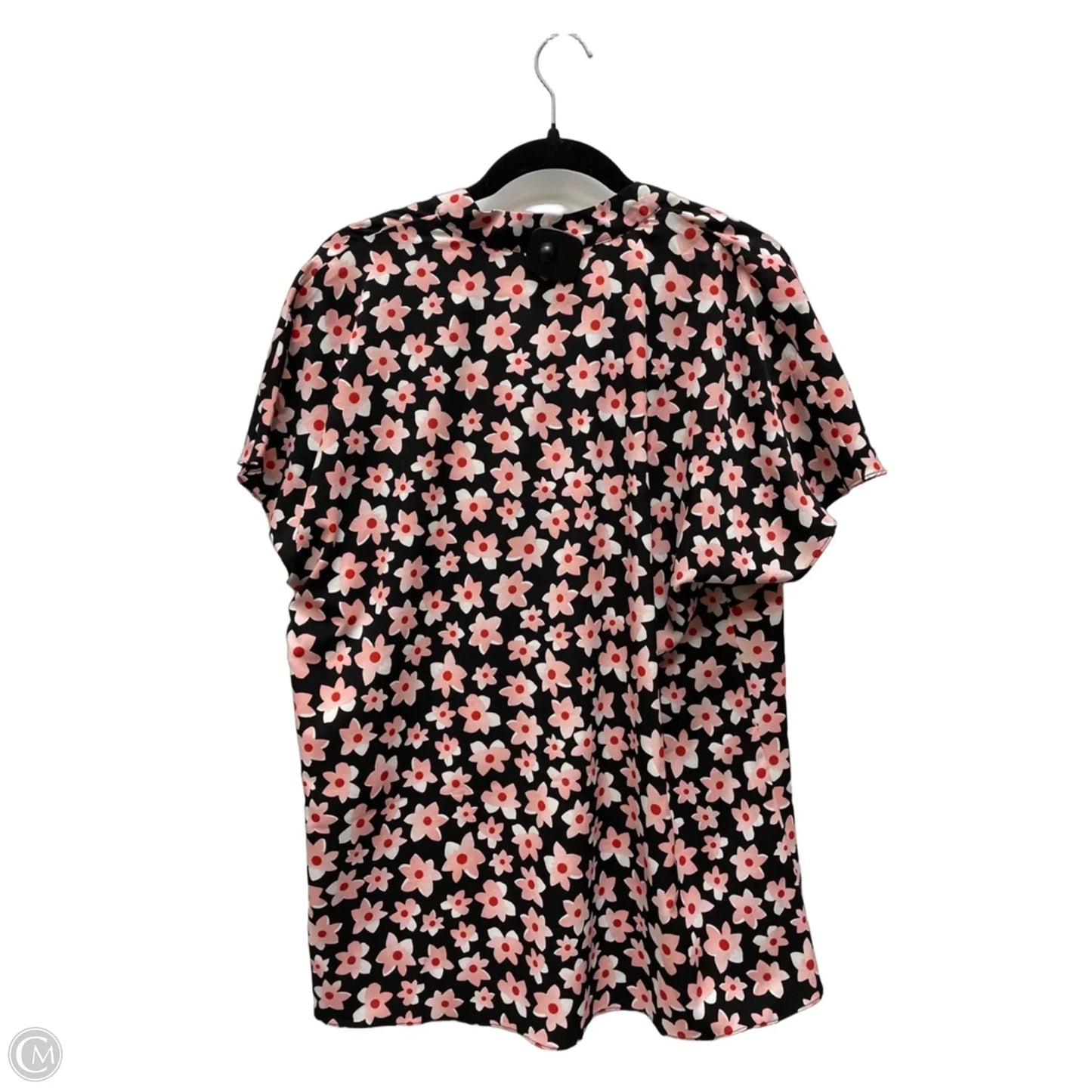 Top Short Sleeve By Cabi In Floral Print, Size: M