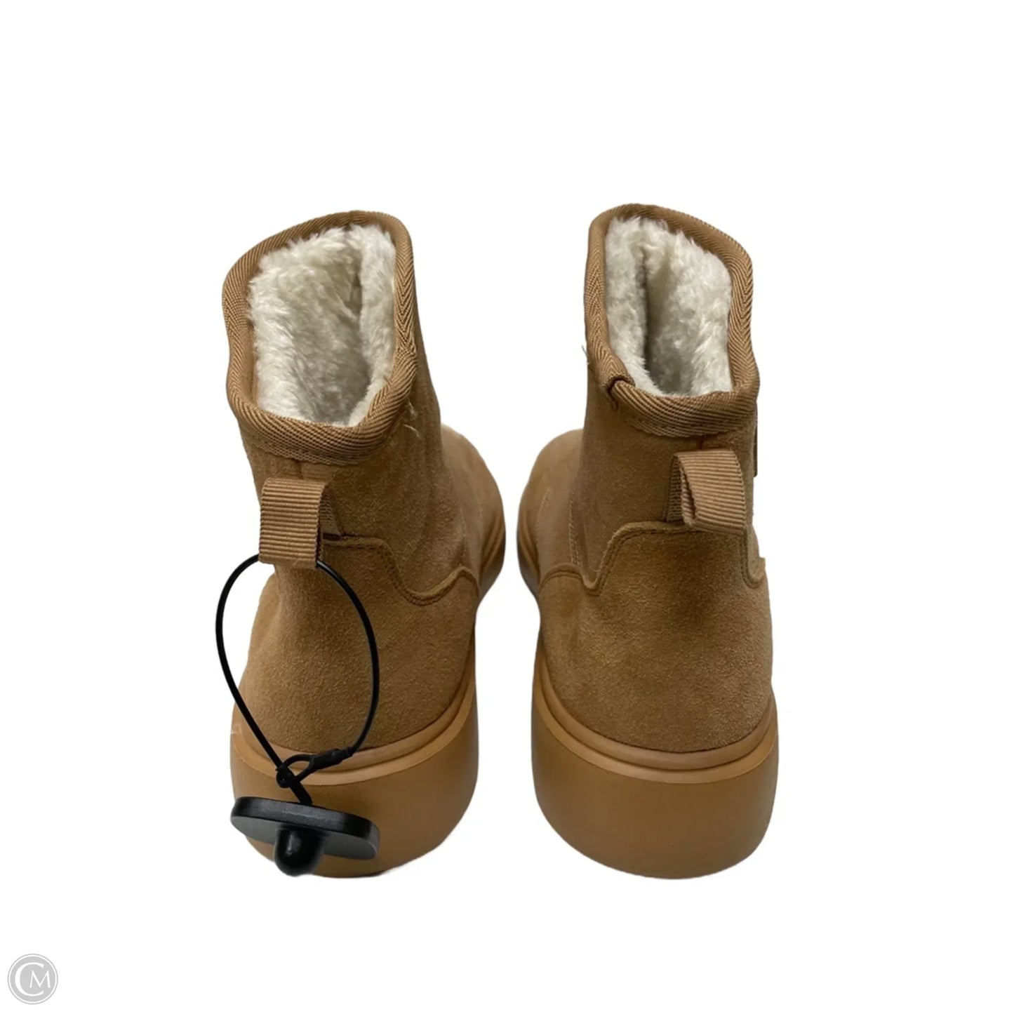 Boots Ankle Flats By BNQ In Tan, Size: 10