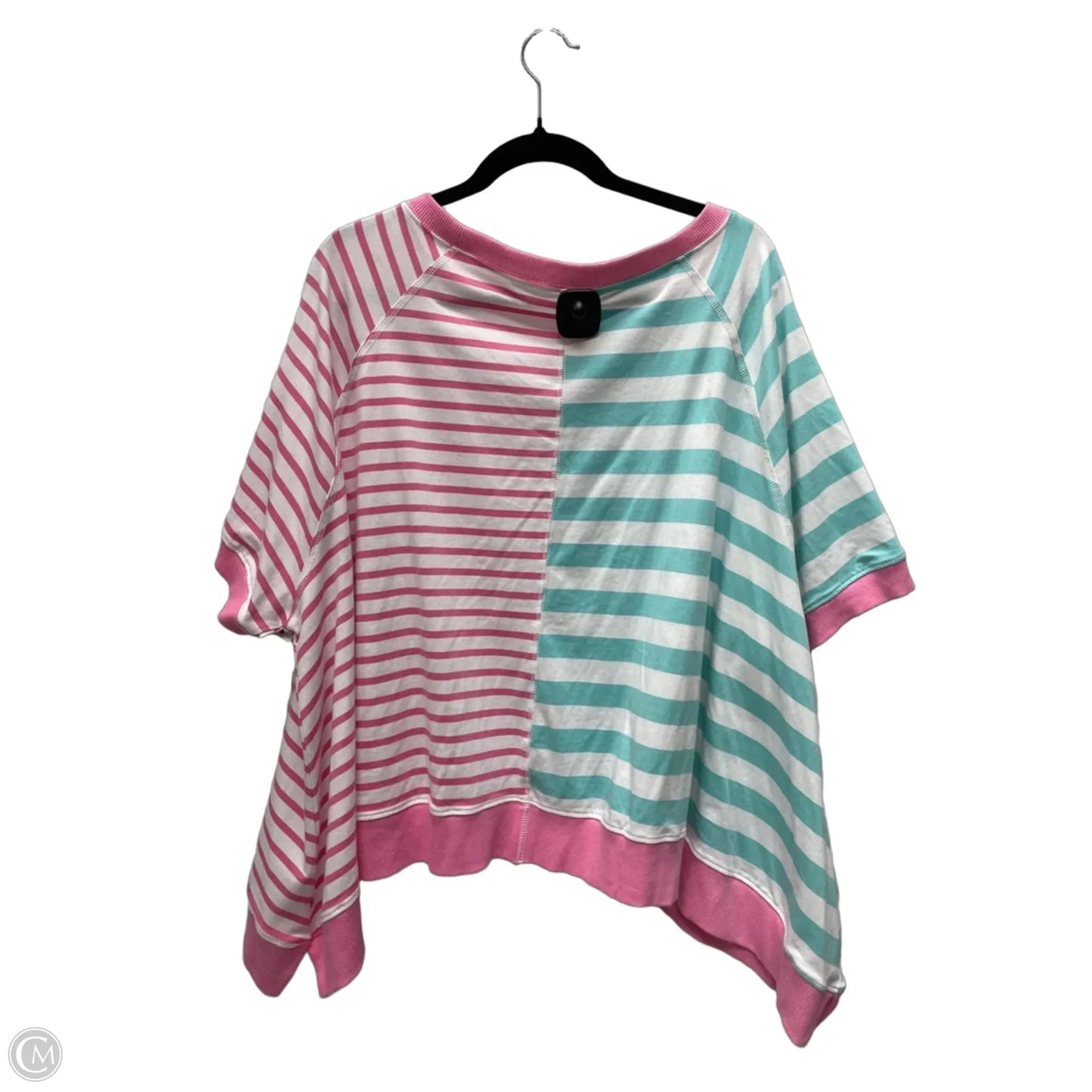 Top Short Sleeve By Clothes Mentor In Striped Pattern, Size: Xl