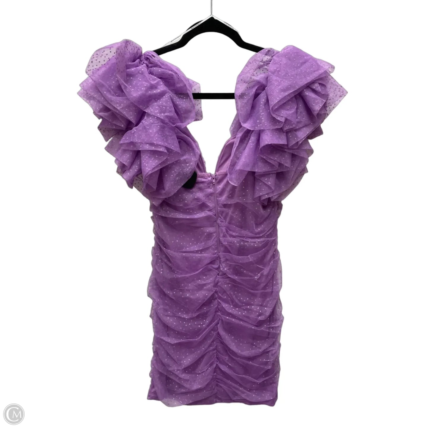 Dress Party Short By Clothes Mentor In Purple, Size: L