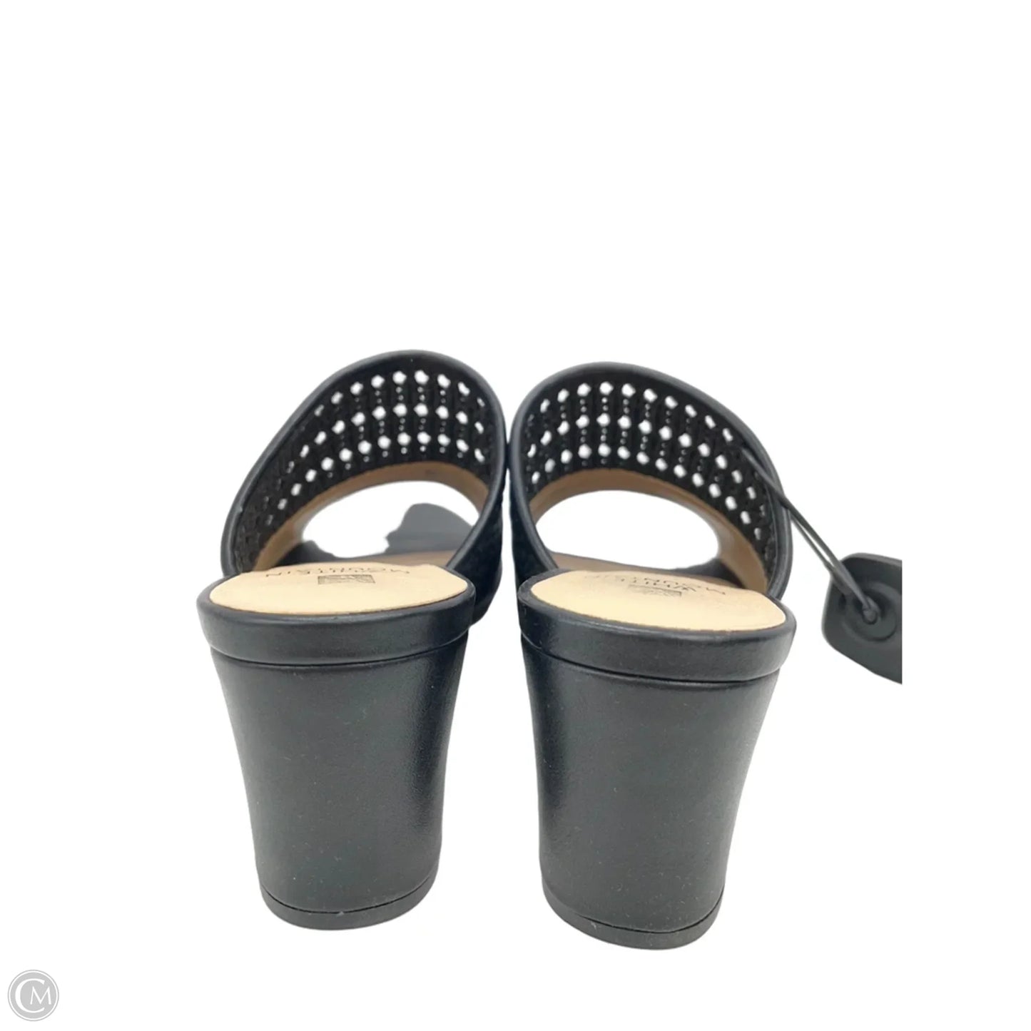 Sandals Heels Block By White Mountain In Black, Size: 8