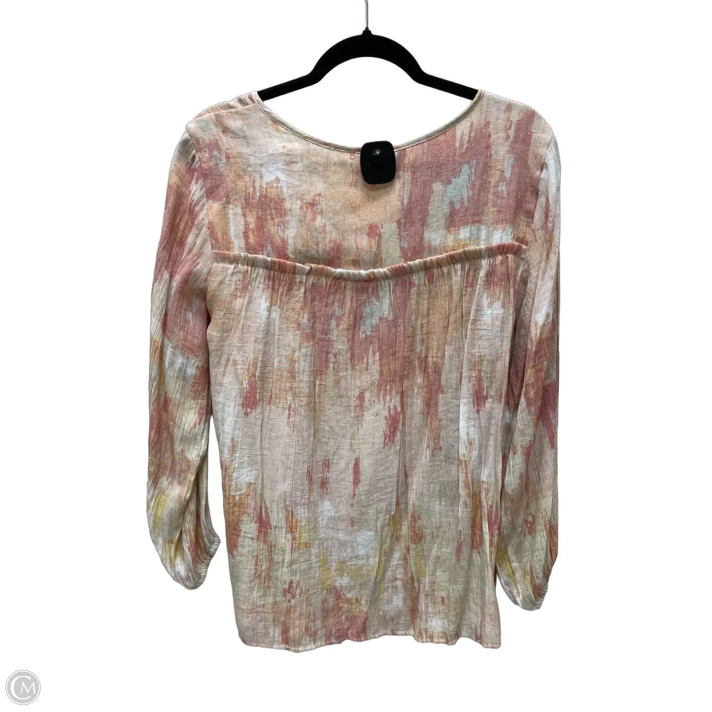 Top Long Sleeve By Clothes Mentor In Peach, Size: L