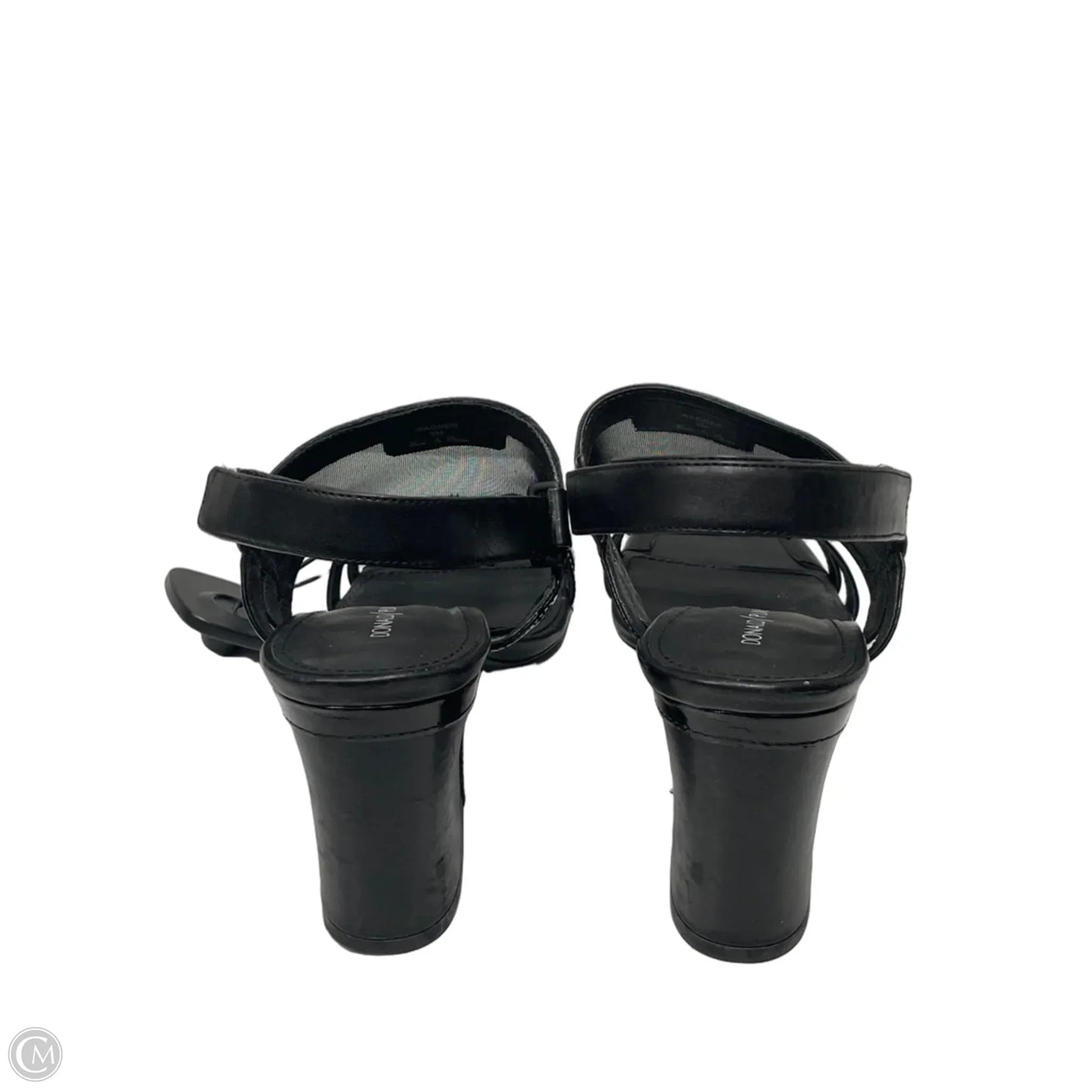 Sandals Heels Block By Donald Pliner In Black, Size: 9