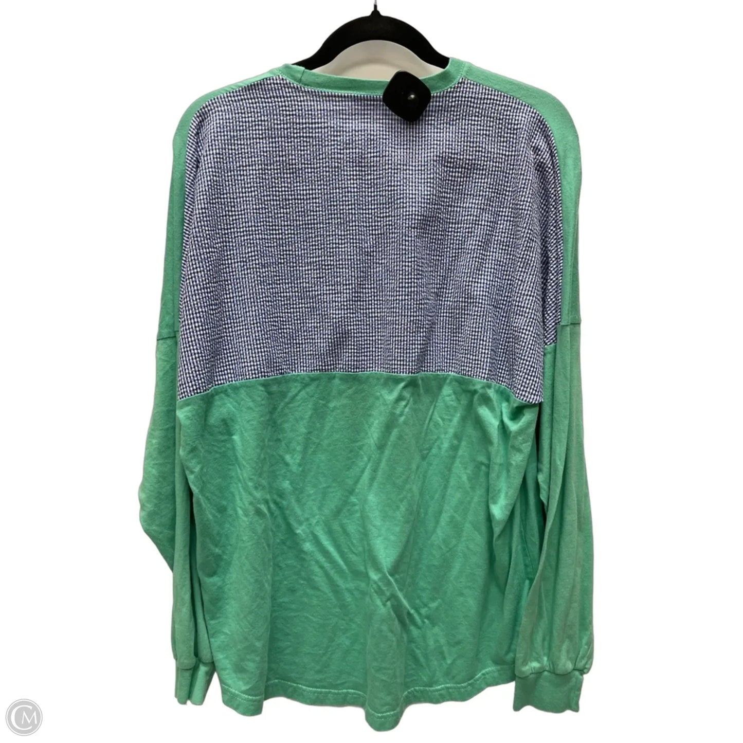 Top Long Sleeve By Lauren James In Green, Size: M