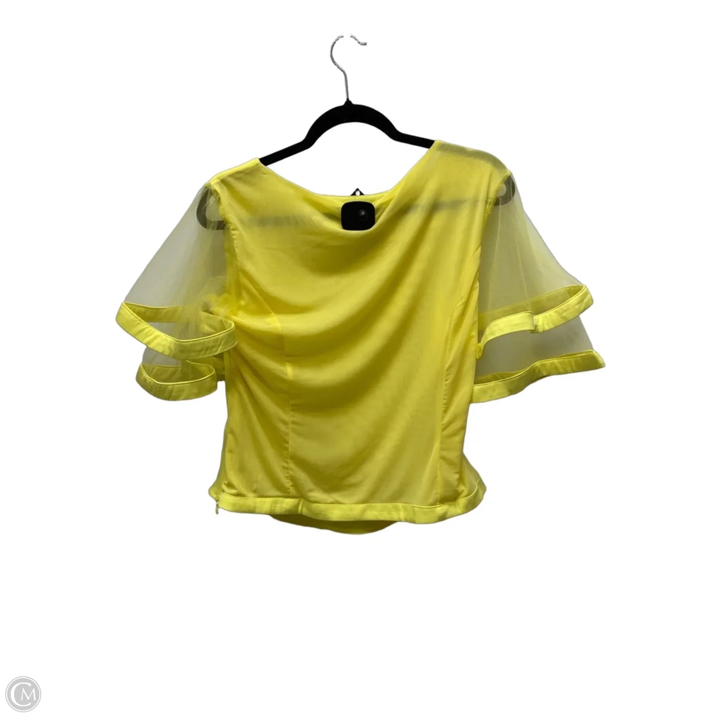 Top Short Sleeve By Clothes Mentor In Yellow, Size: L