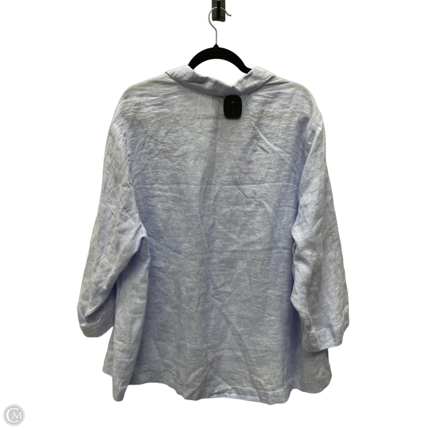 Top Long Sleeve By Sigrid Olsen In Blue, Size: 3x