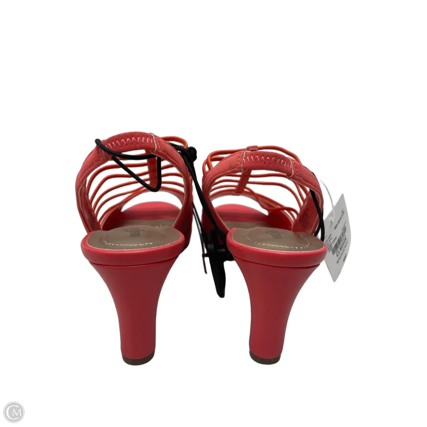Sandals Heels Kitten By East 5th In Coral, Size: 9.5