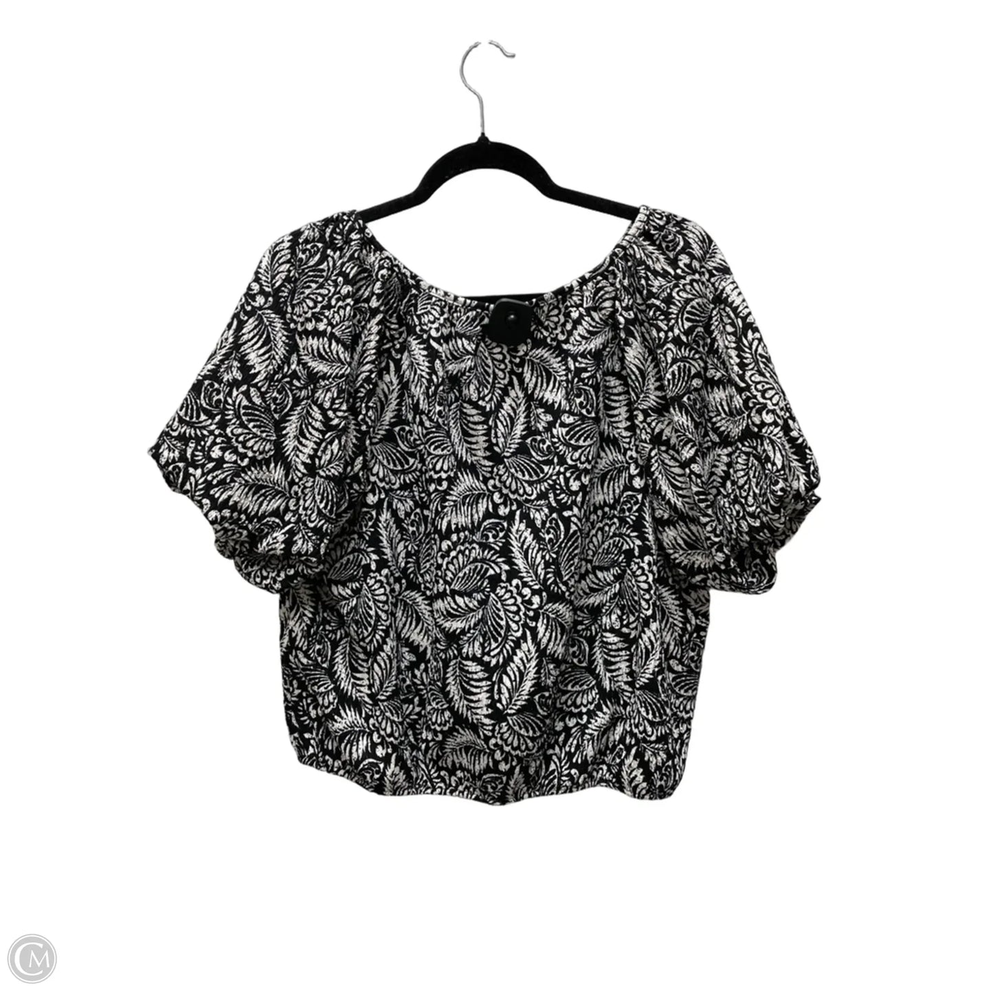 Top Short Sleeve By Loft In Floral Print, Size: M