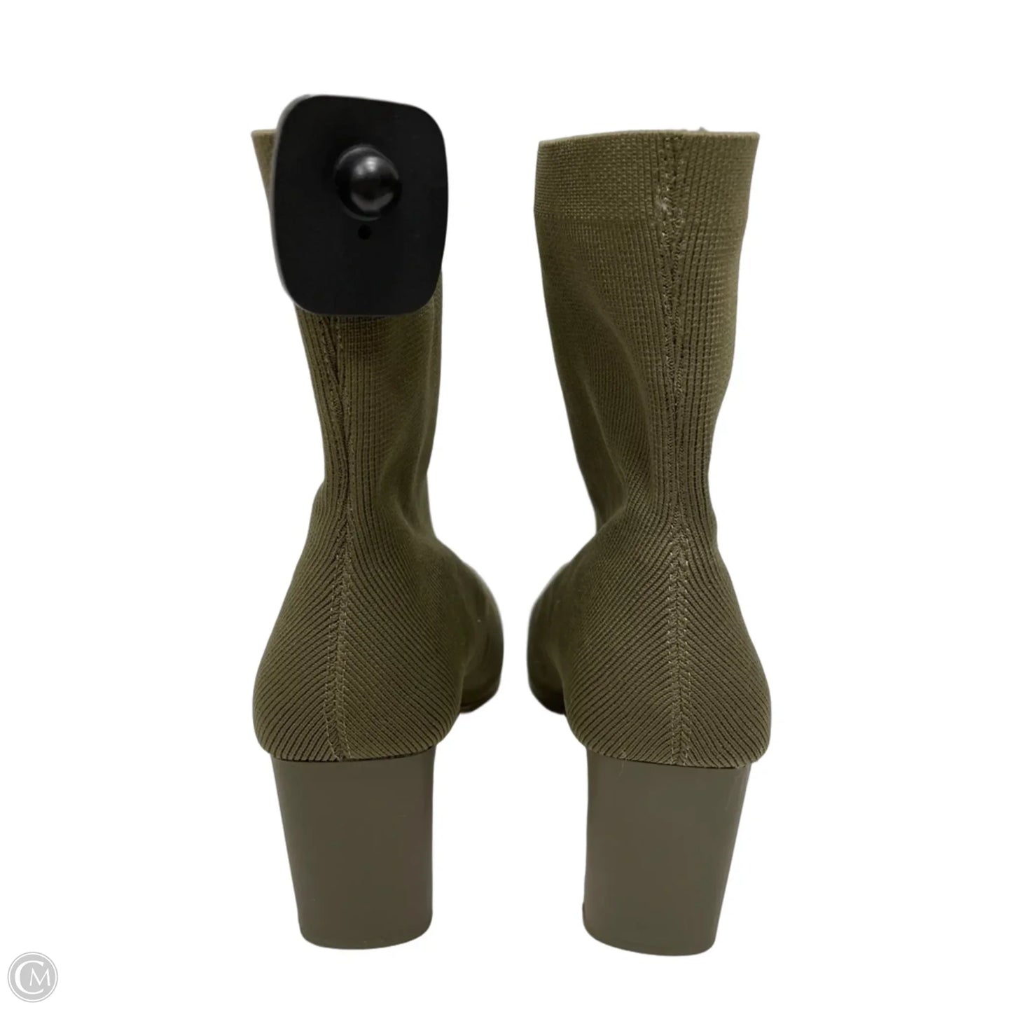 Boots Ankle Heels By The Drop In Green, Size: 8.5