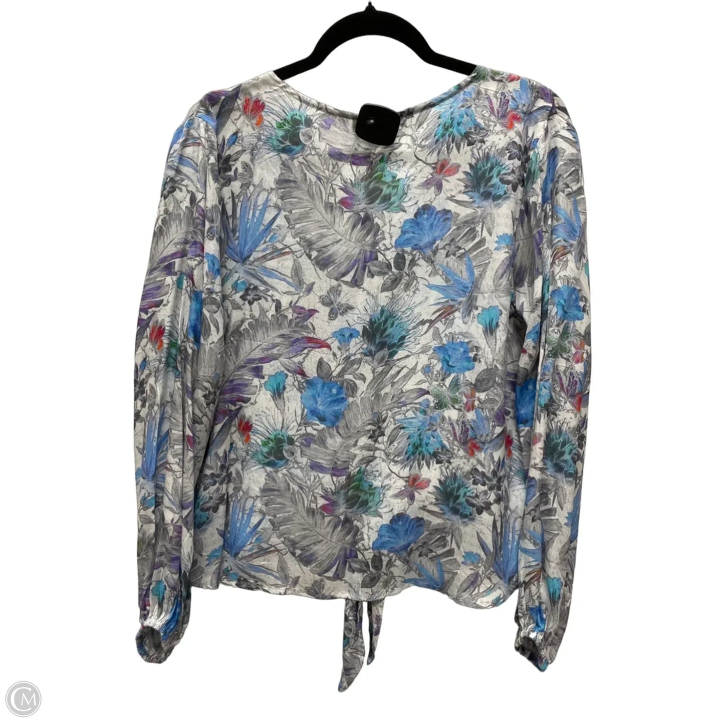 Blouse Long Sleeve By Cmc In Floral Print, Size: M